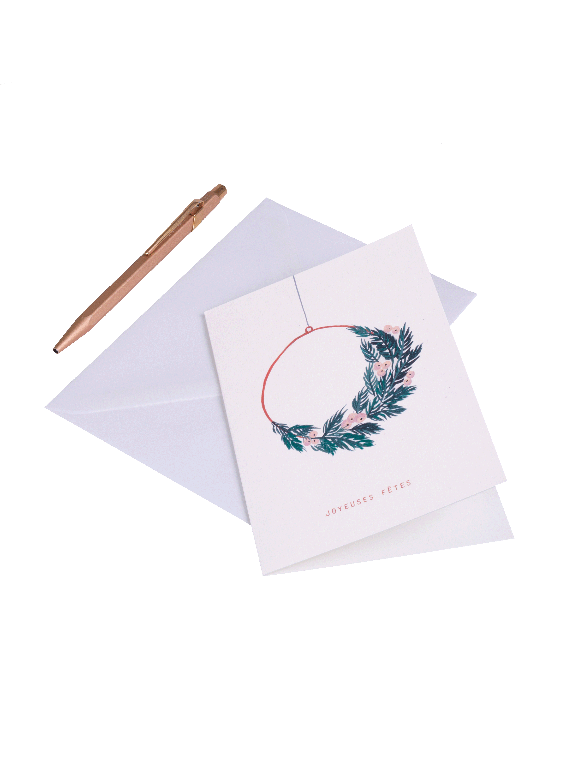 Carte postale Couronne joyeuses fêtes