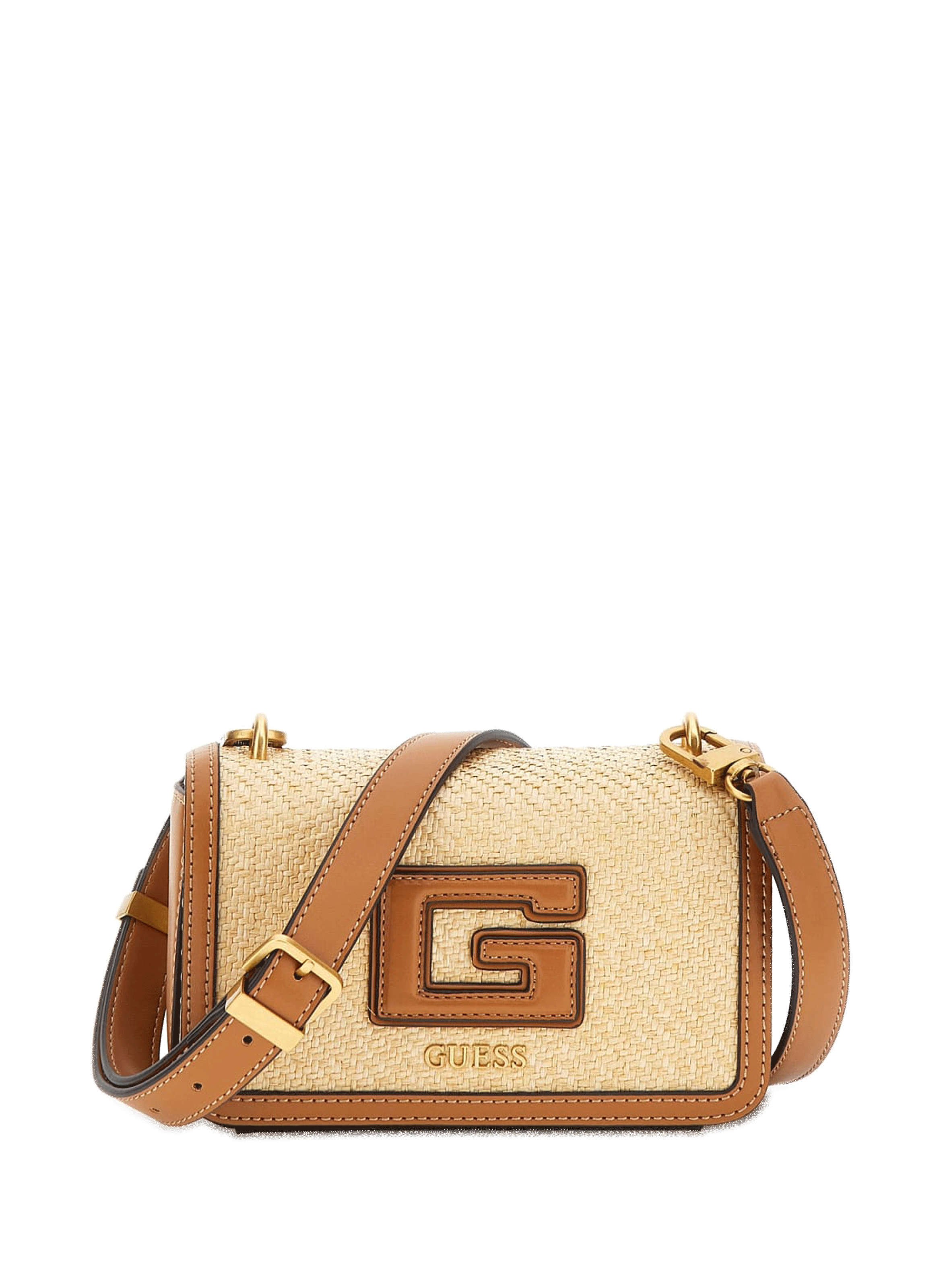 guess shoulder bag brown