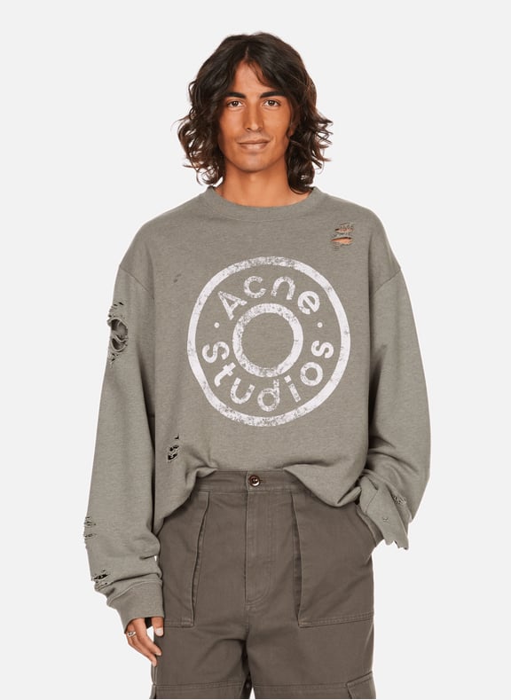Sweatshirt en coton Vert by ACNE STUDIOS ACNE STUDIOS Sweatshirt en coton Vert