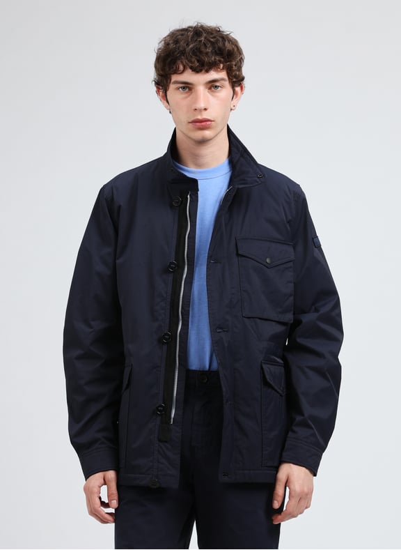 Recht jasje met opstaande kraag Blue by PAUL SMITH PAUL SMITH Recht jasje met opstaande kraag Blue
