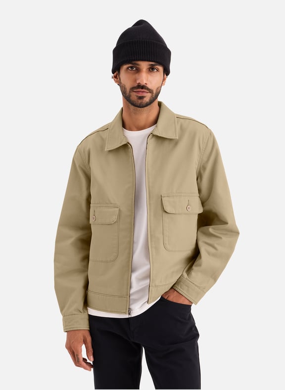 Lightweight cotton jacket Beige by DOCKERS DOCKERS Lightweight cotton jacket Beige