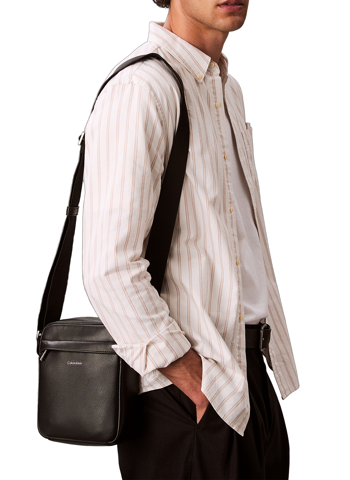 Shoulder bag with logo CALVIN KLEIN Black