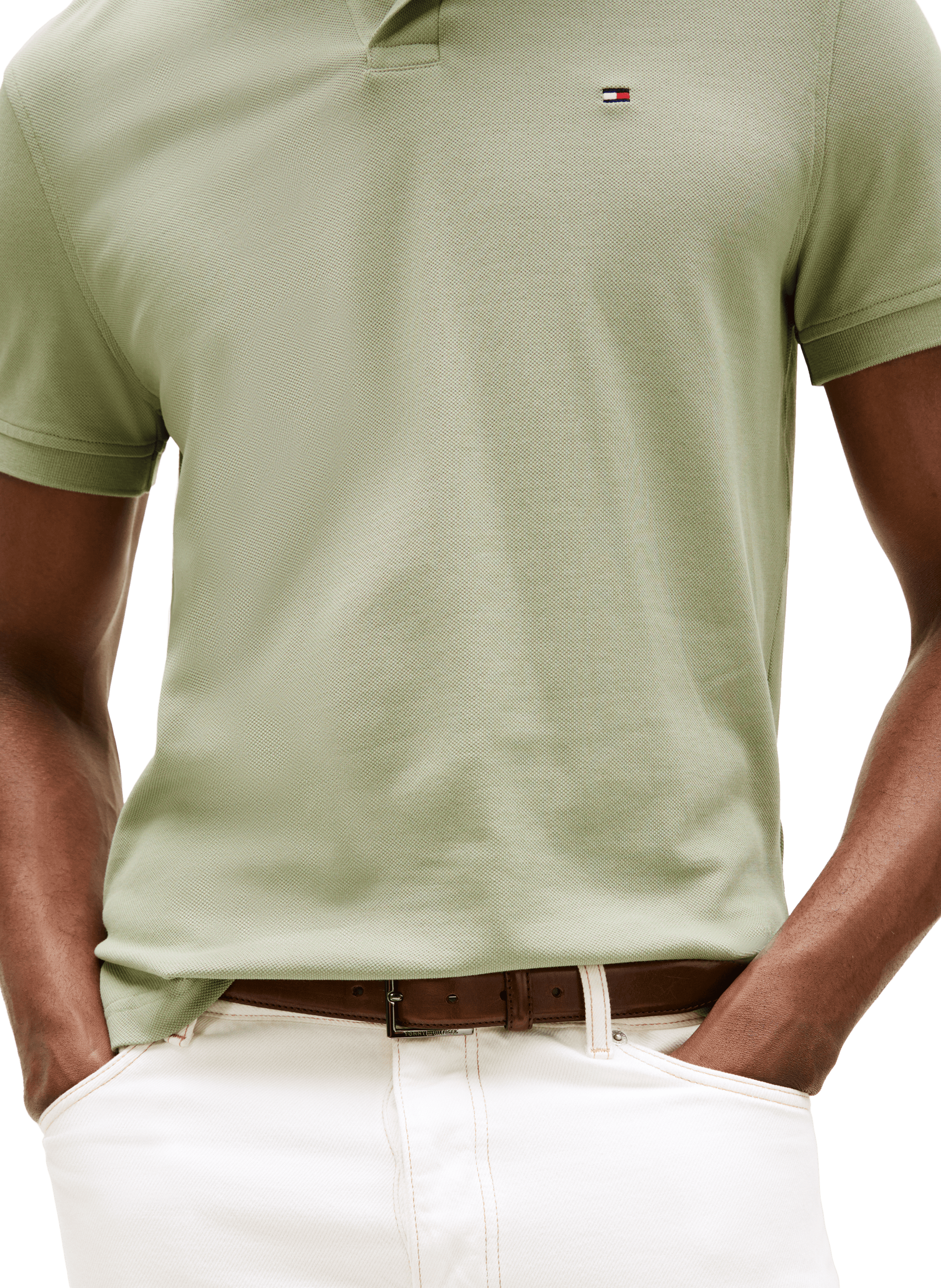 Iconic 1985 organic cotton polo shirt TOMMY HILFIGER Green