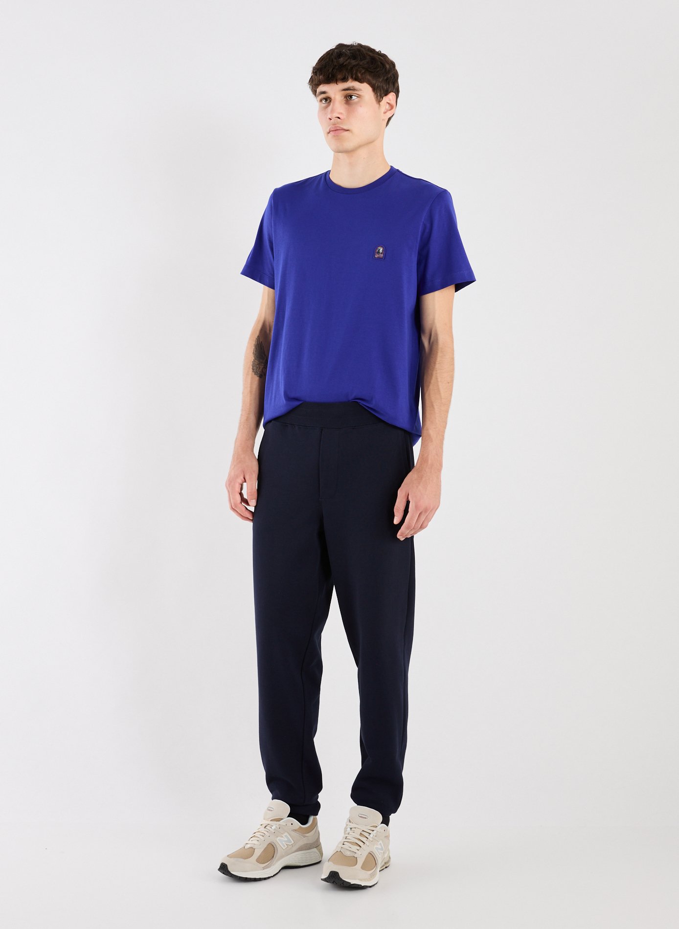 T-shirt en coton Patch PARAJUMPERS Bleu