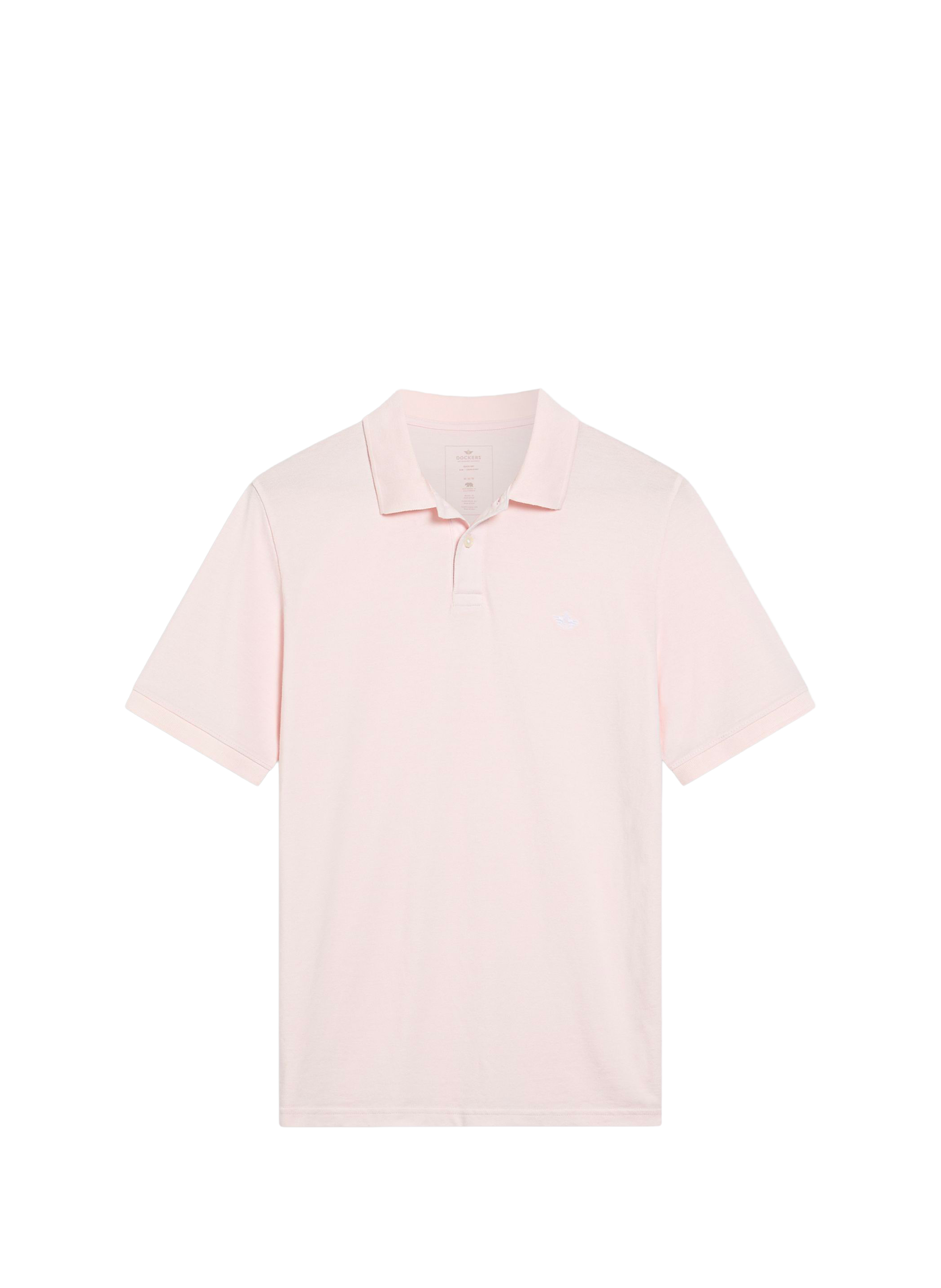 Straight cotton polo shirt DOCKERS Pink