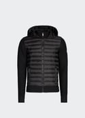 Veste droite bi-matière JUMPING Black