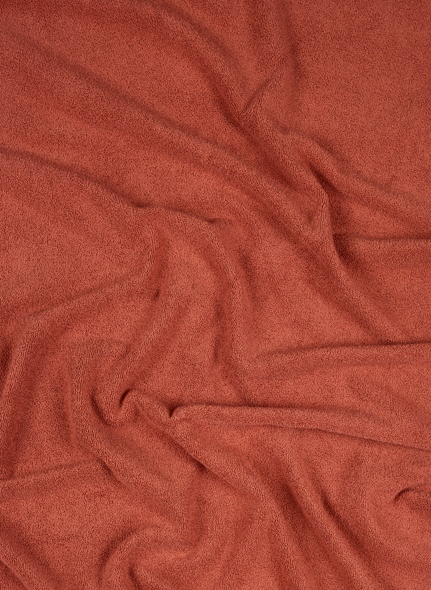 Serviette de toilette en coton biologique AU PRINTEMPS PARIS Rouge