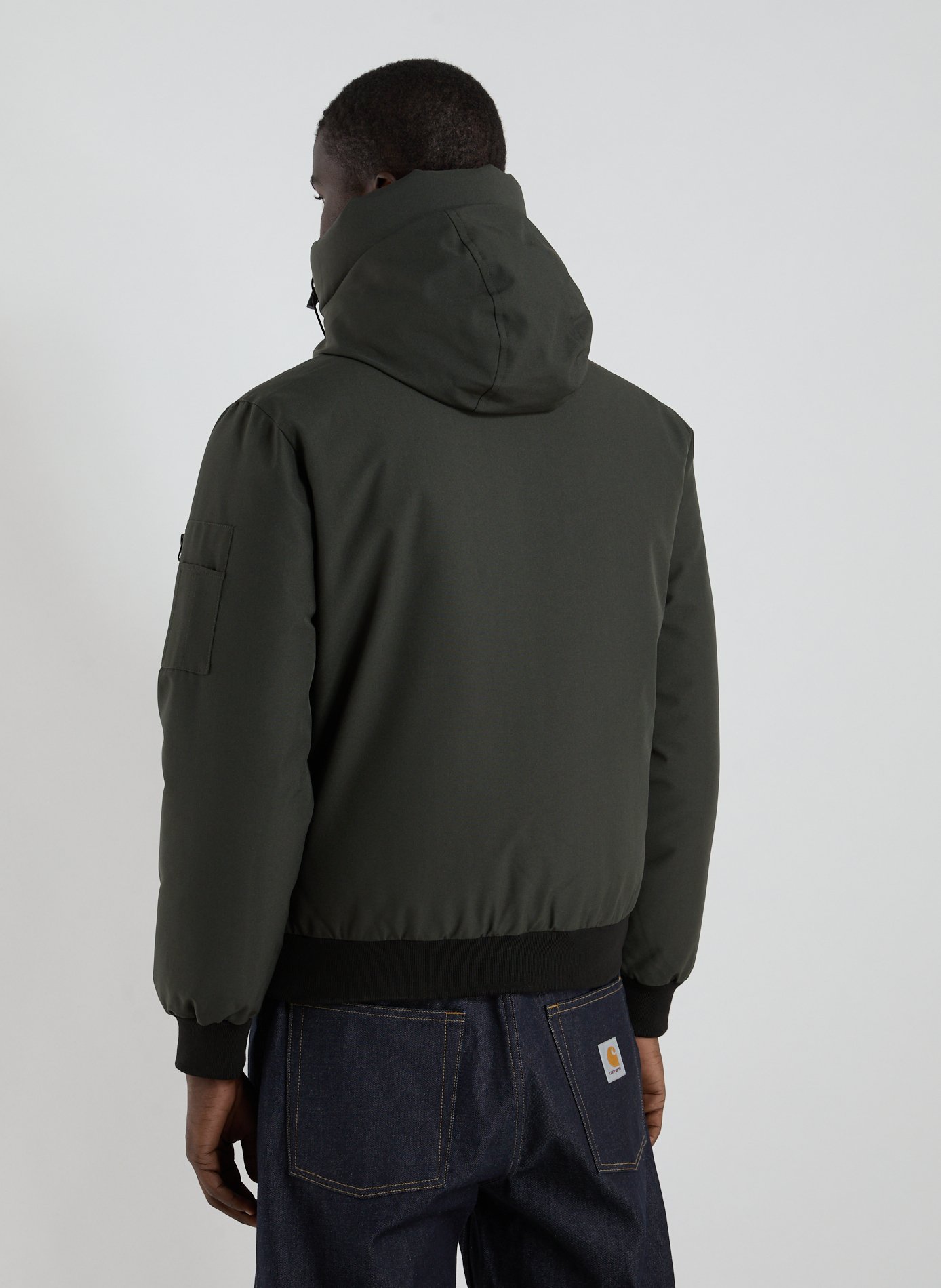 Parka unie à capuche SCHOTT Kaki