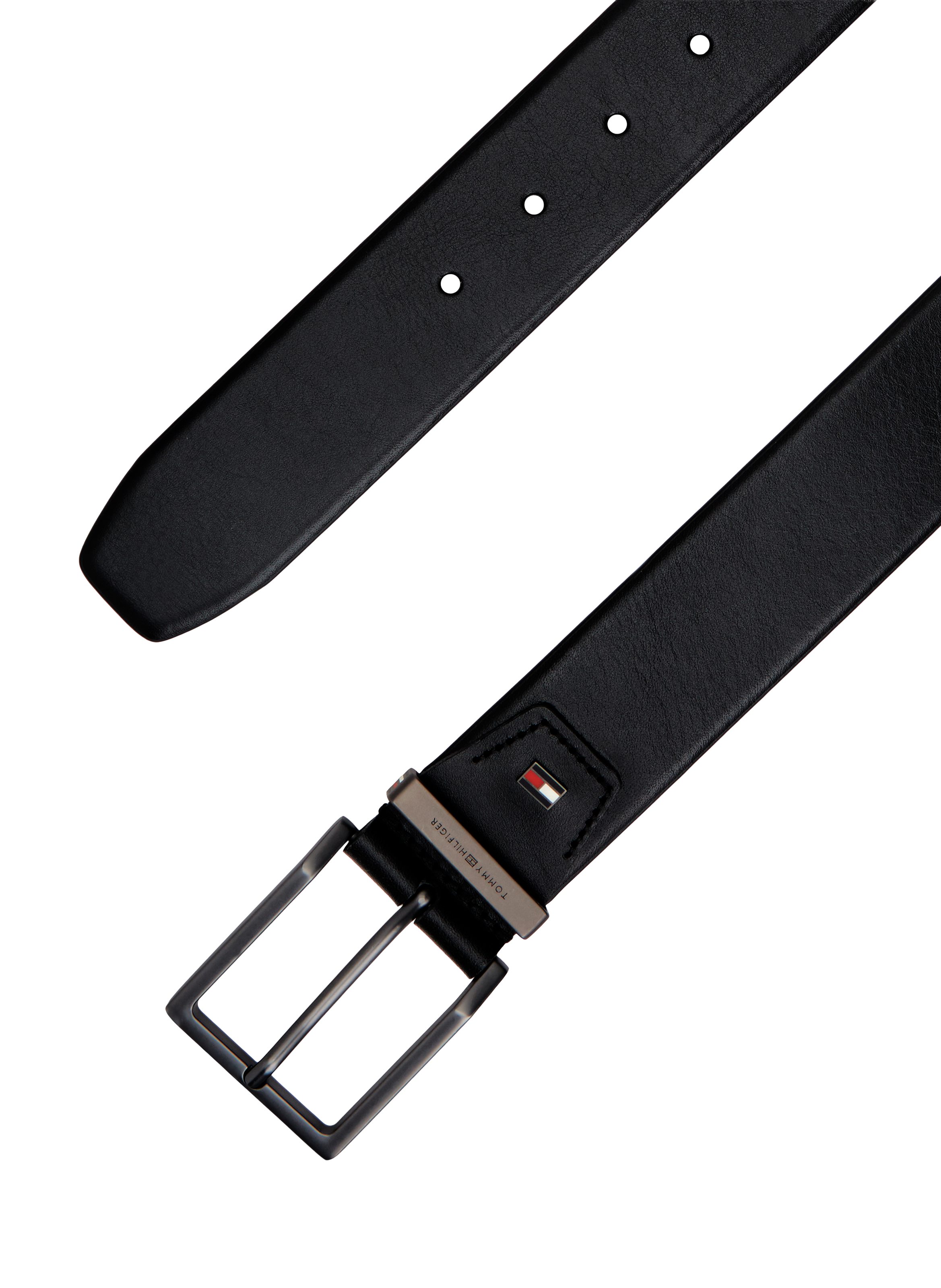 Ceinture en cuir de vache TOMMY HILFIGER Noir