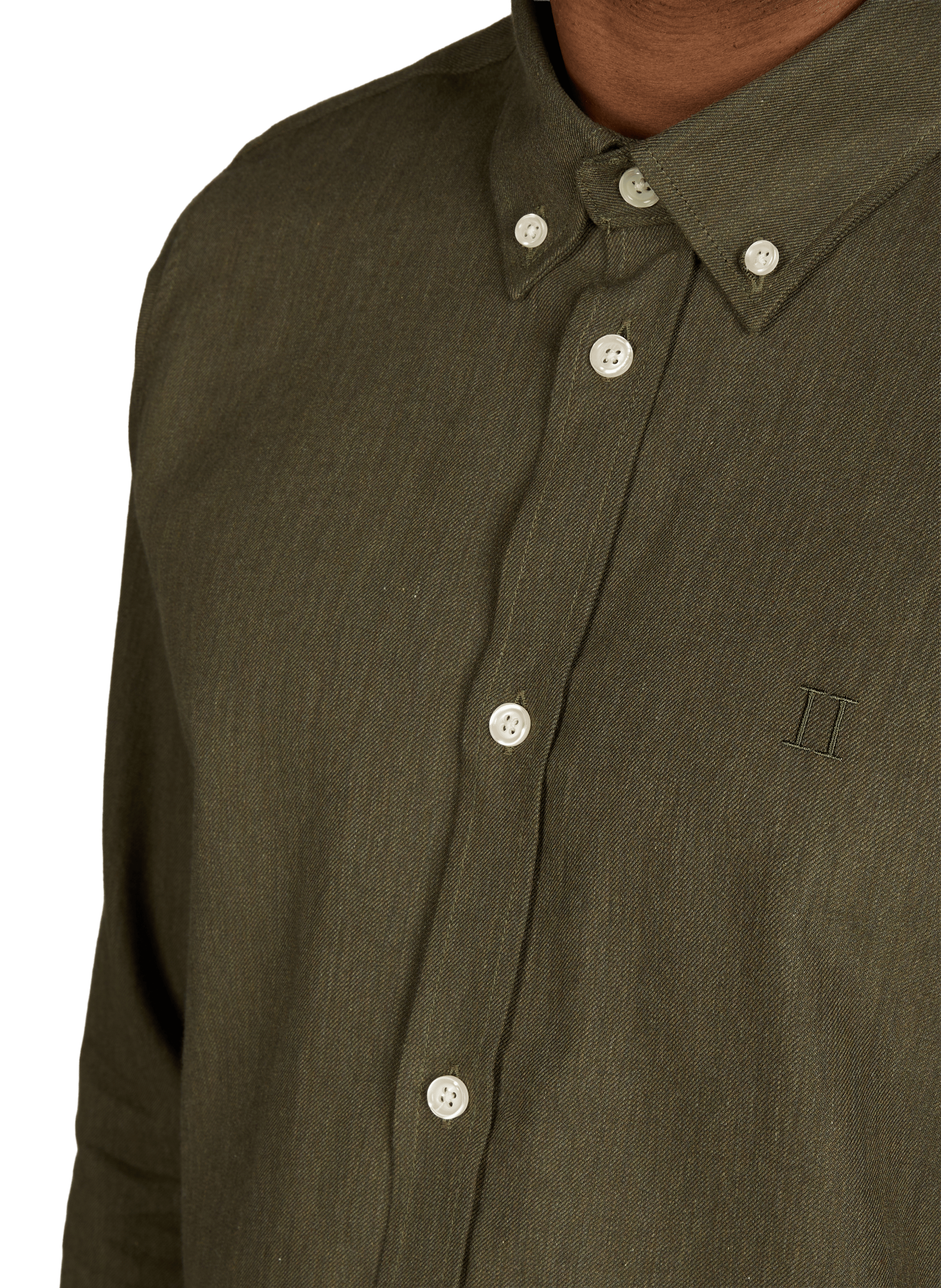 Chemise Desert Reg en coton  LES DEUX Vert