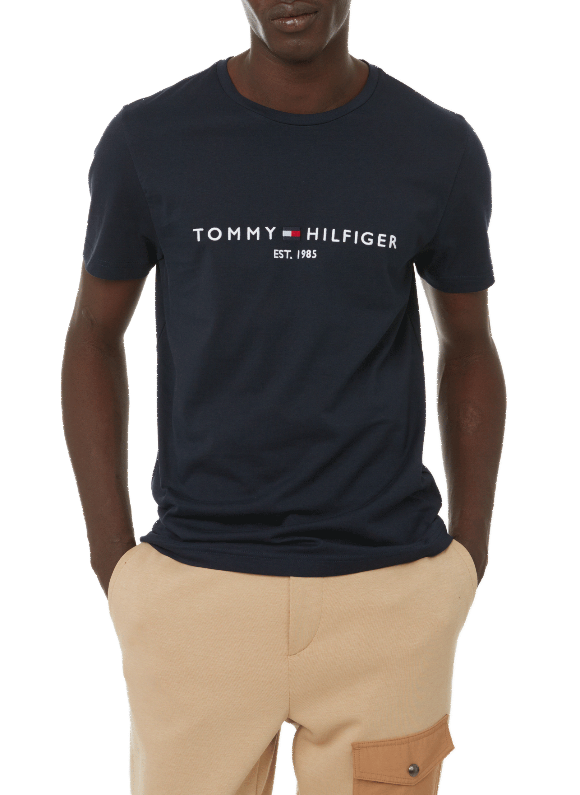Organic cotton logo T-shirt TOMMY HILFIGER Blue