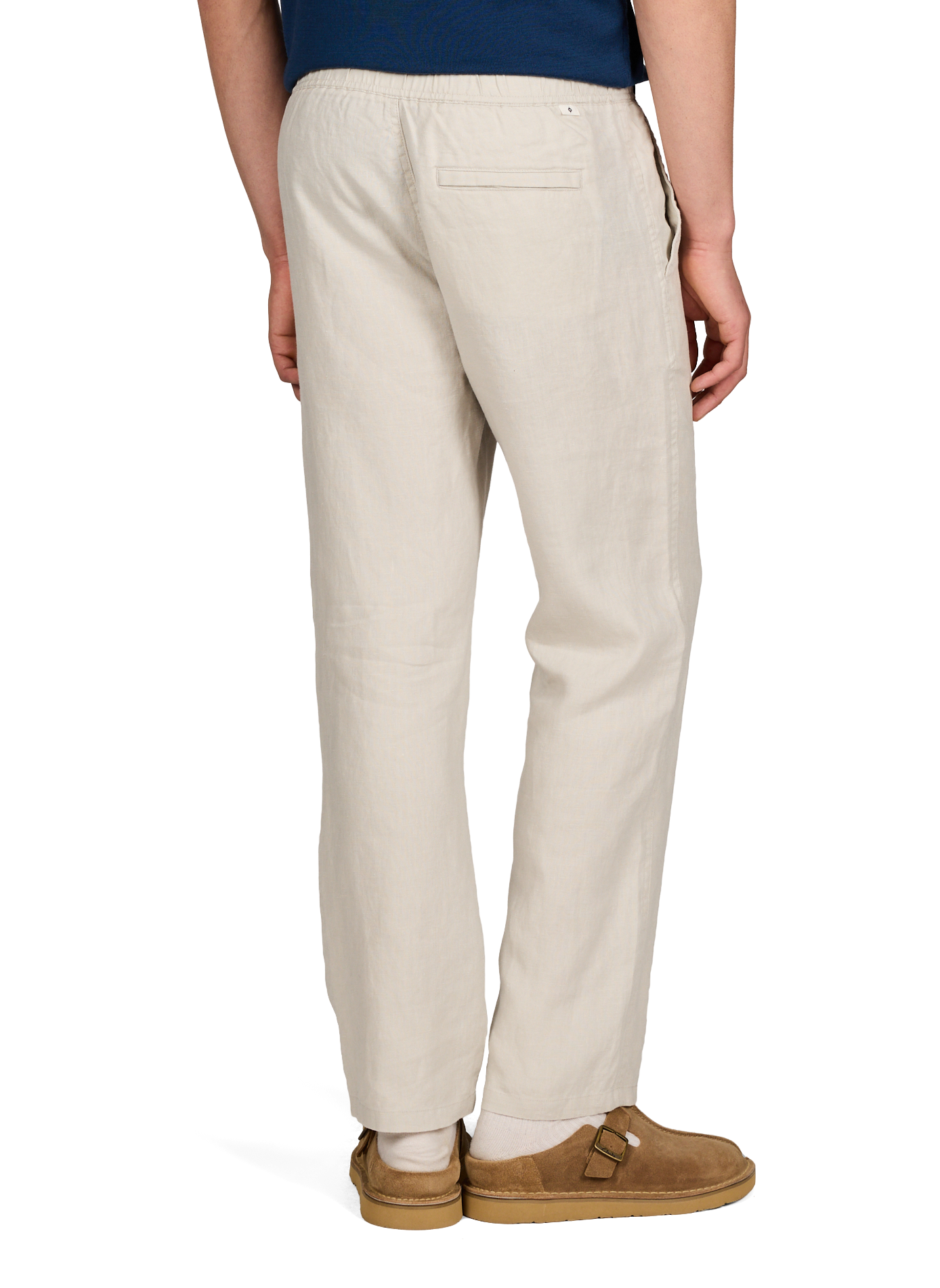 Pantalon droit en lin SAMSOE SAMSOE Gris