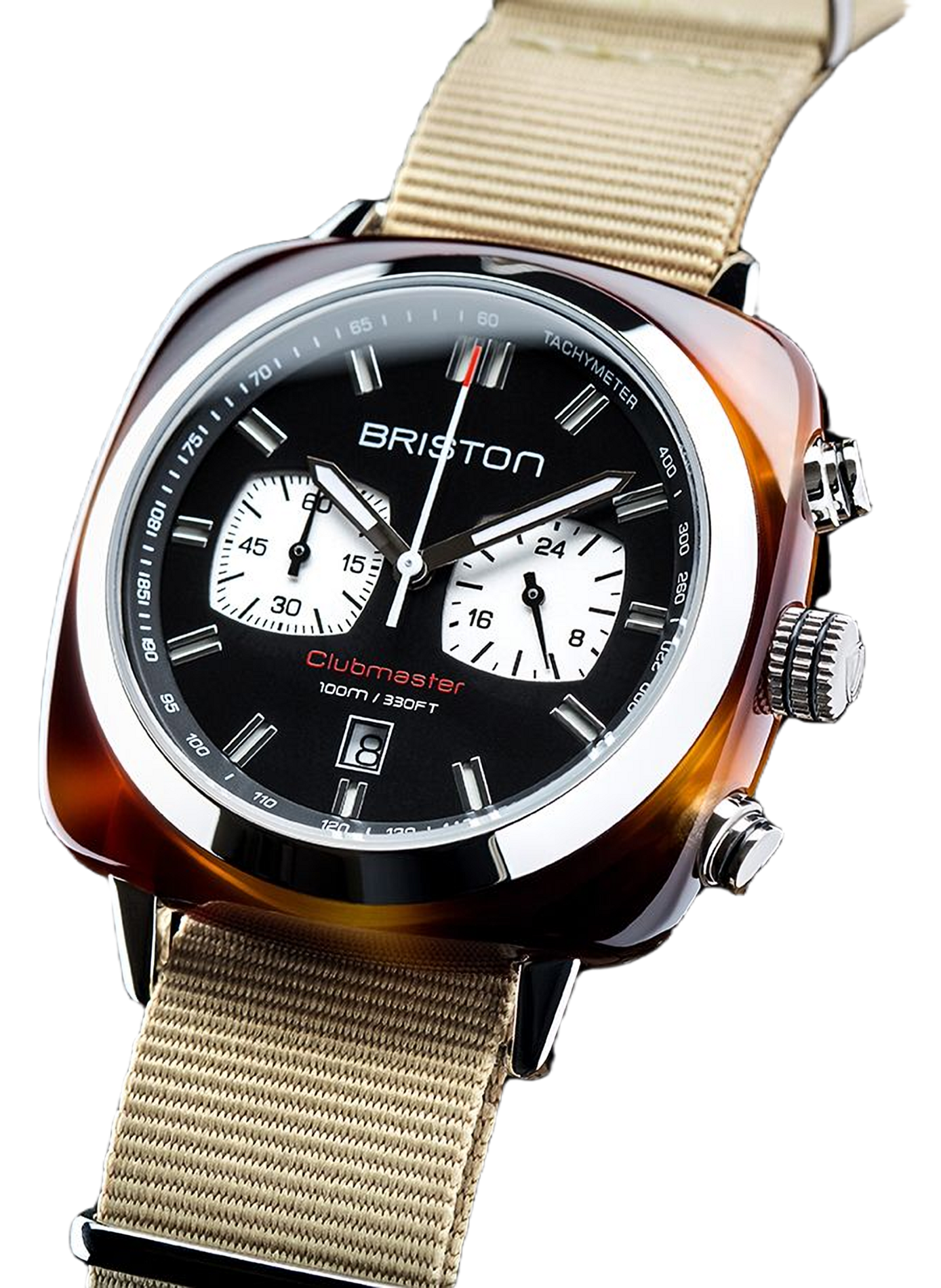 Montre Clubmaster Sport en nylon BRISTON Noir