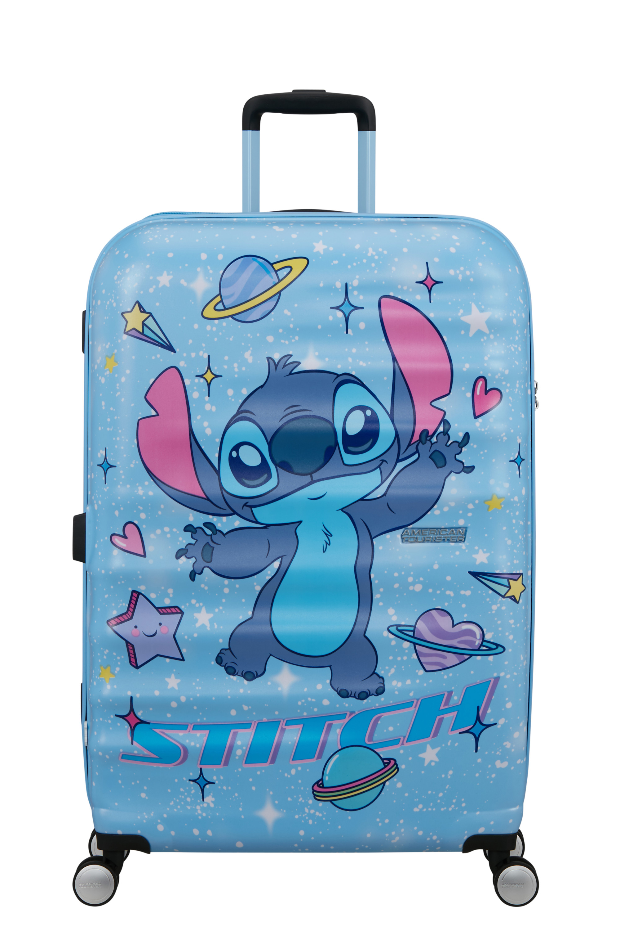 Wavebreaker disney valise 4 roues taille l AMERICAN TOURISTER Bleu
