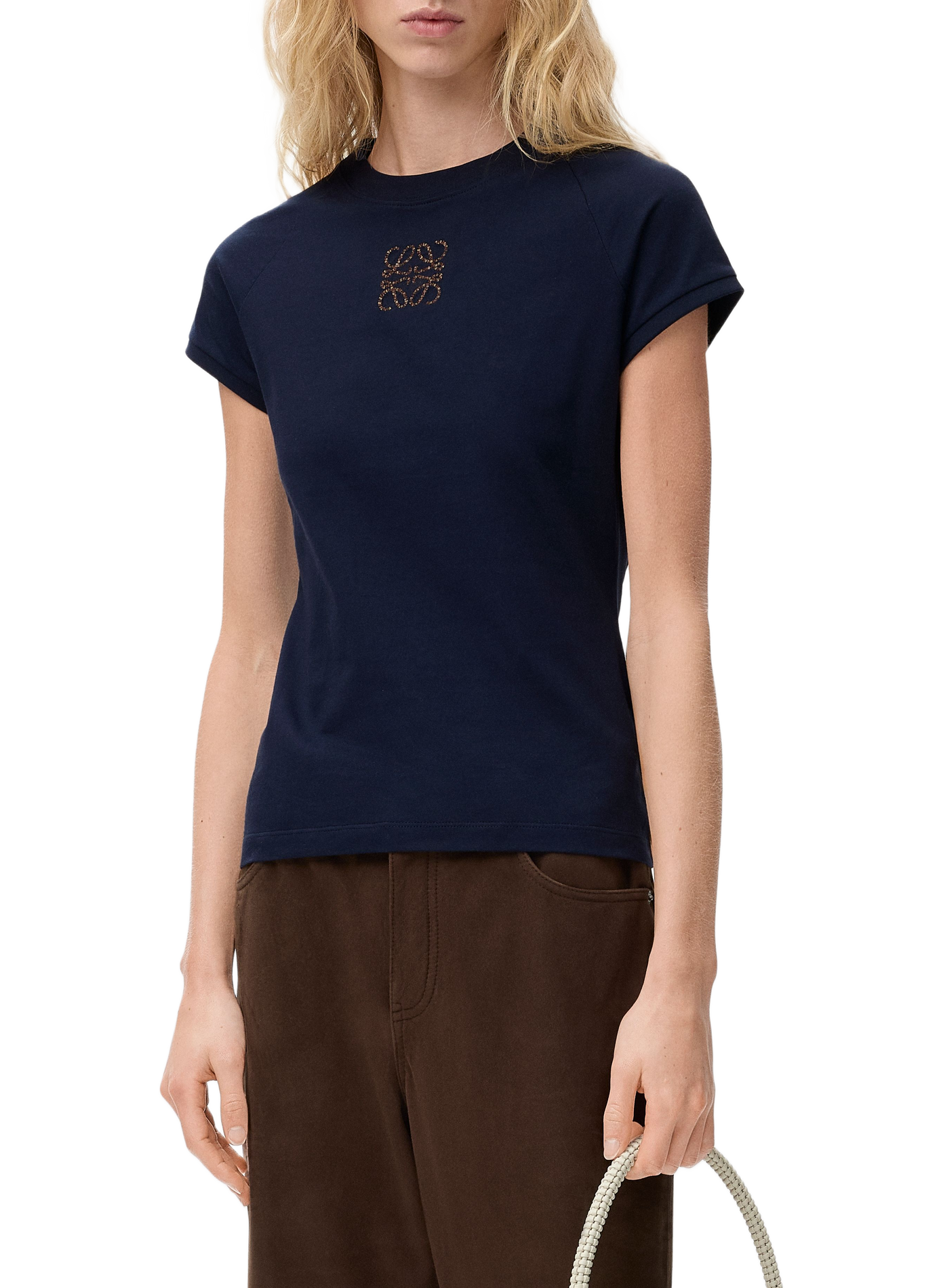 Fitted cotton T-shirt LOEWE Blue