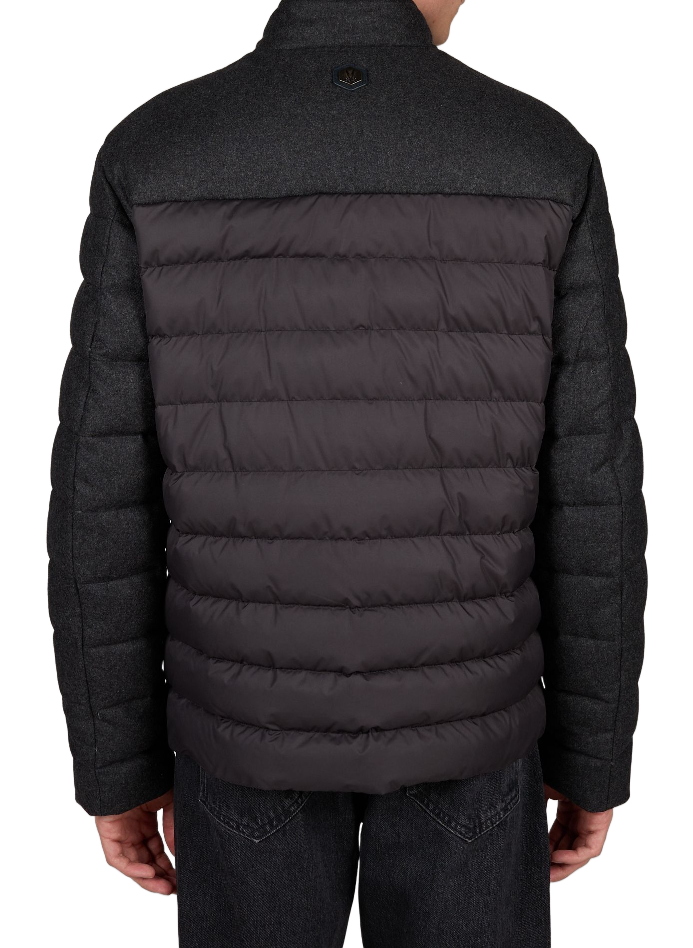 Blouson zippé col montant NORWEGIAN WOOL Gris