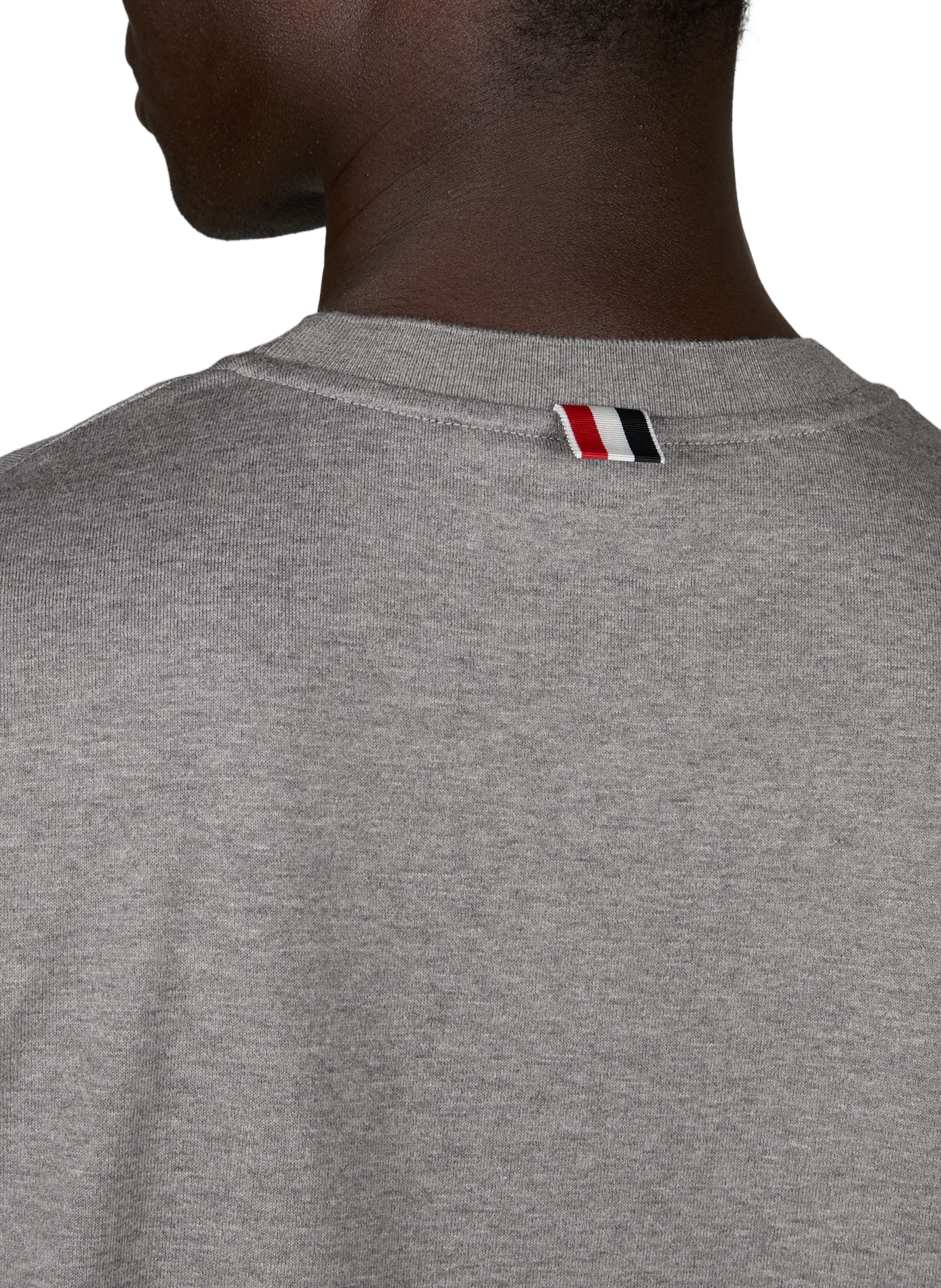 T-shirt en coton THOM BROWNE Gris
