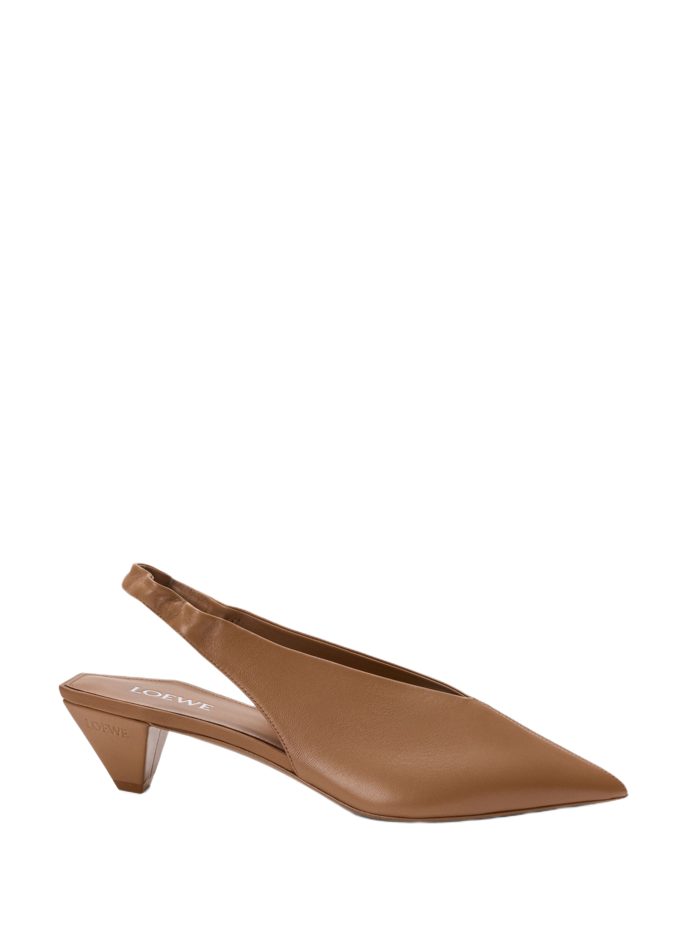 Slingback-Schuhe Origami Cubic aus Lammleder LOEWE Braun