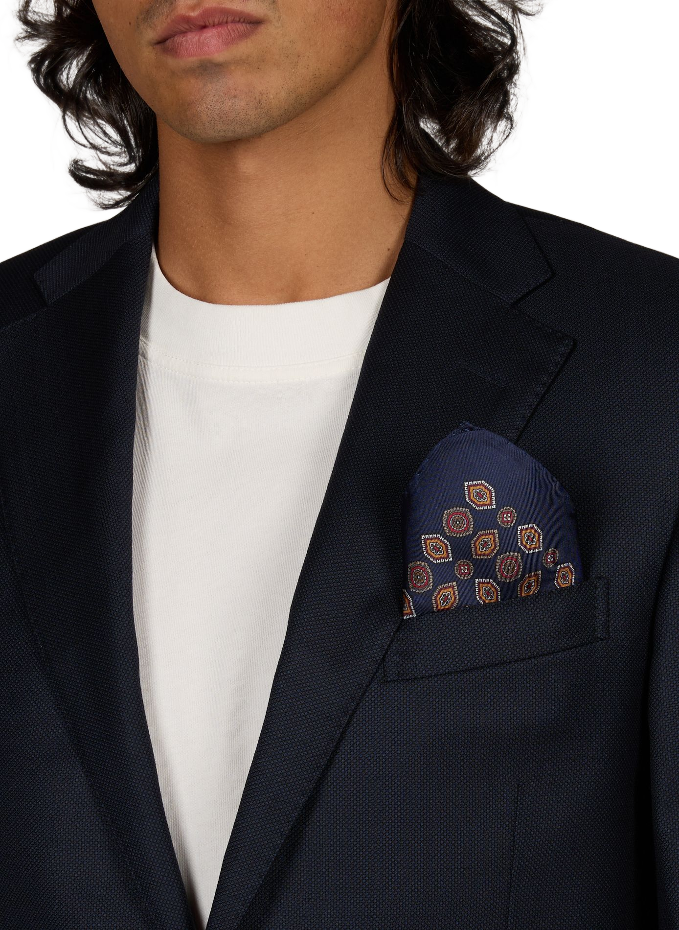 Patterned silk square scarf AU PRINTEMPS PARIS Multicolour