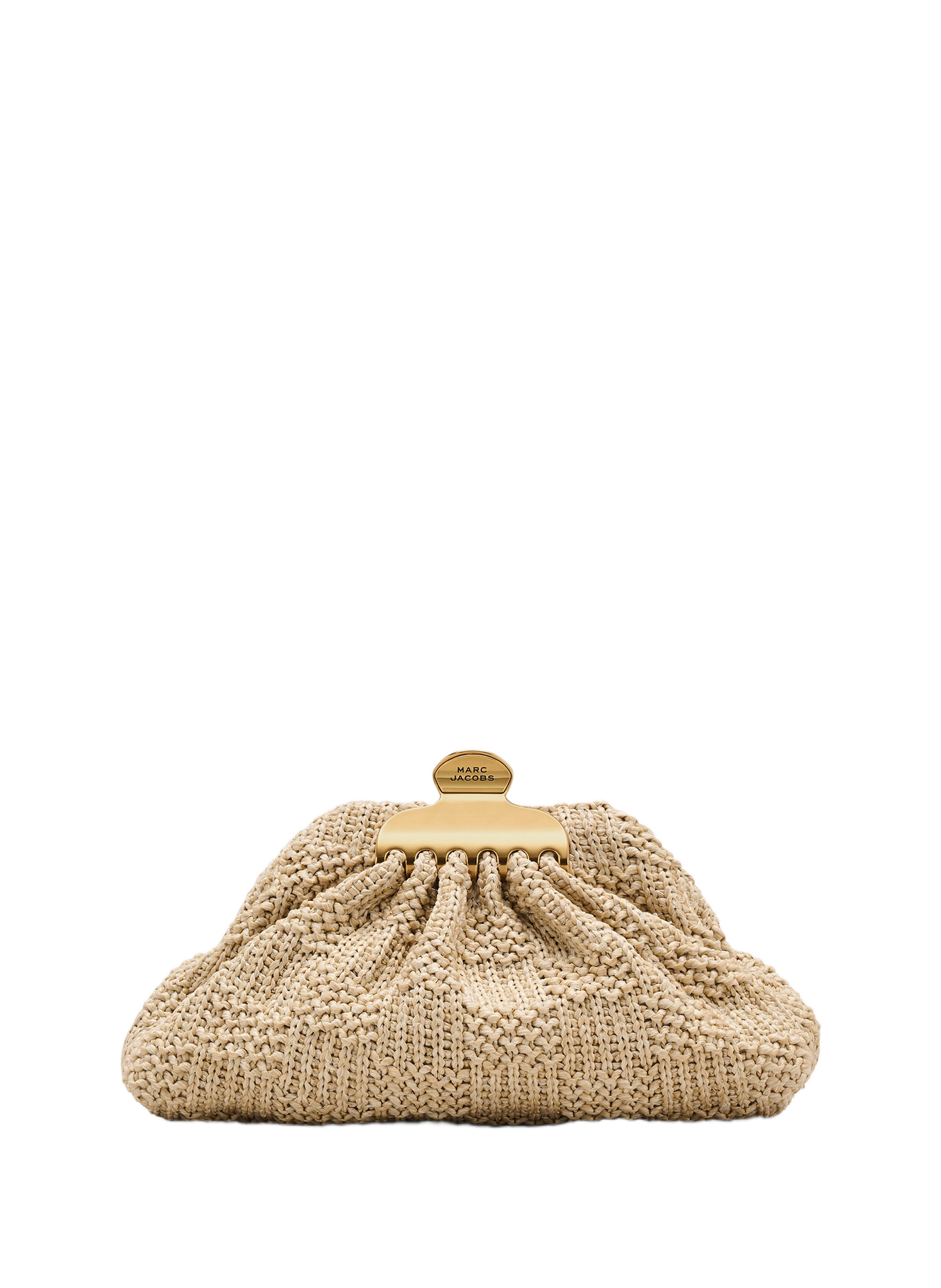 Sac à main The Summer Woven Glam Small Clutch MARC JACOBS Beige
