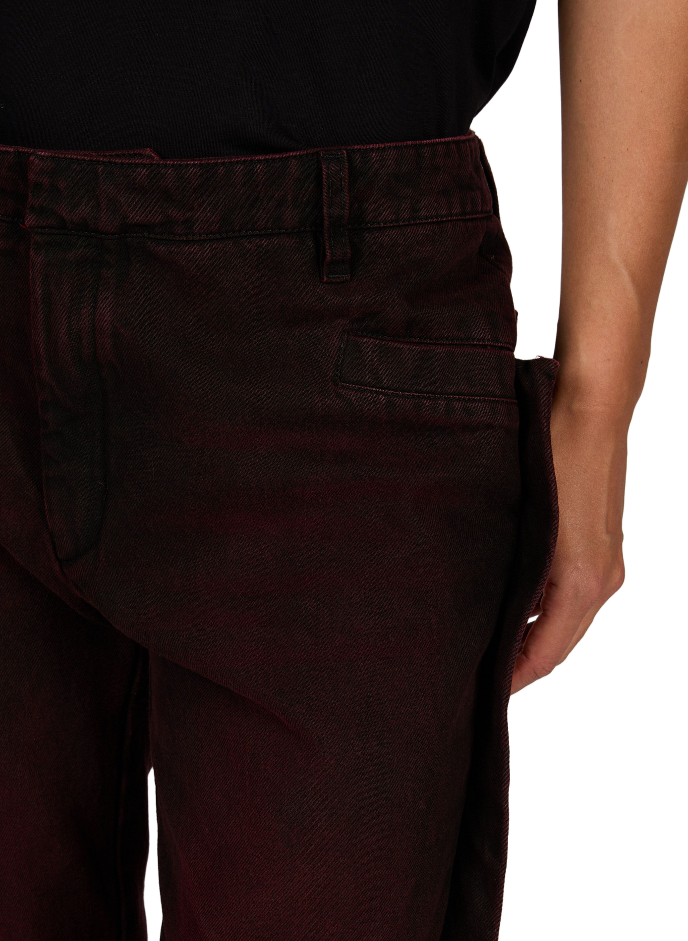 Wide cotton jeans CAMPILLO Red