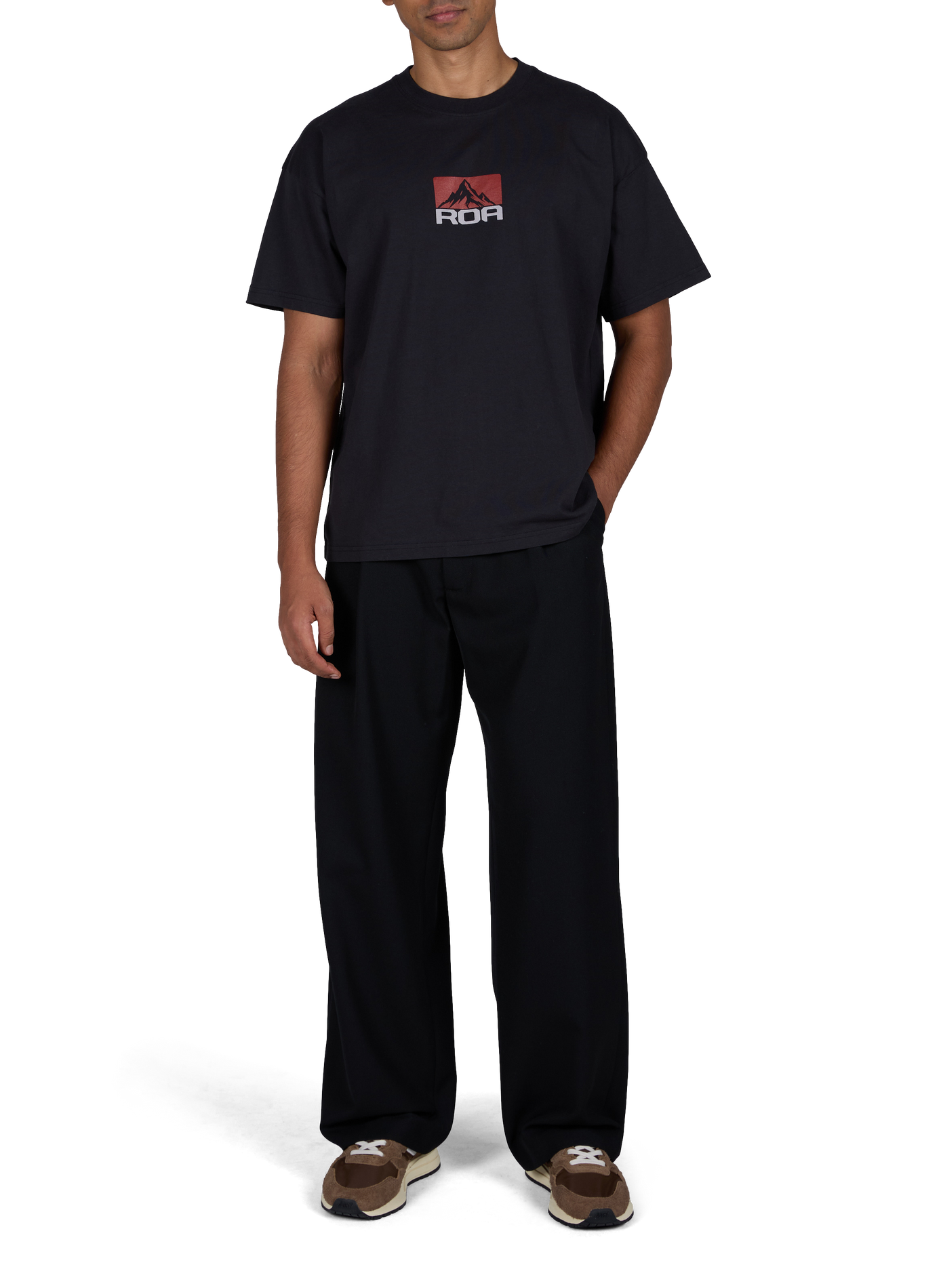 Einfarbige Camden-Bundfaltenhose | Schwarz WON HUNDRED Herren