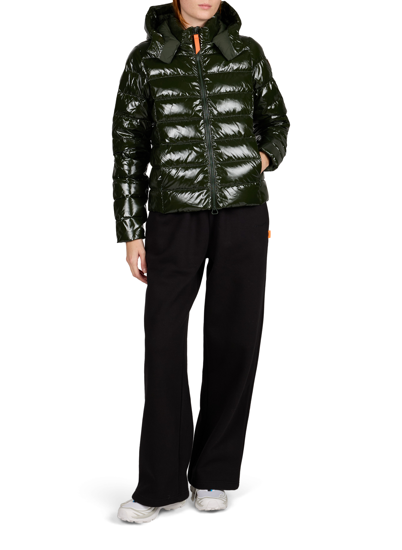 Patent Francebright fitted puffer jacket | Green GERTRUDE Women