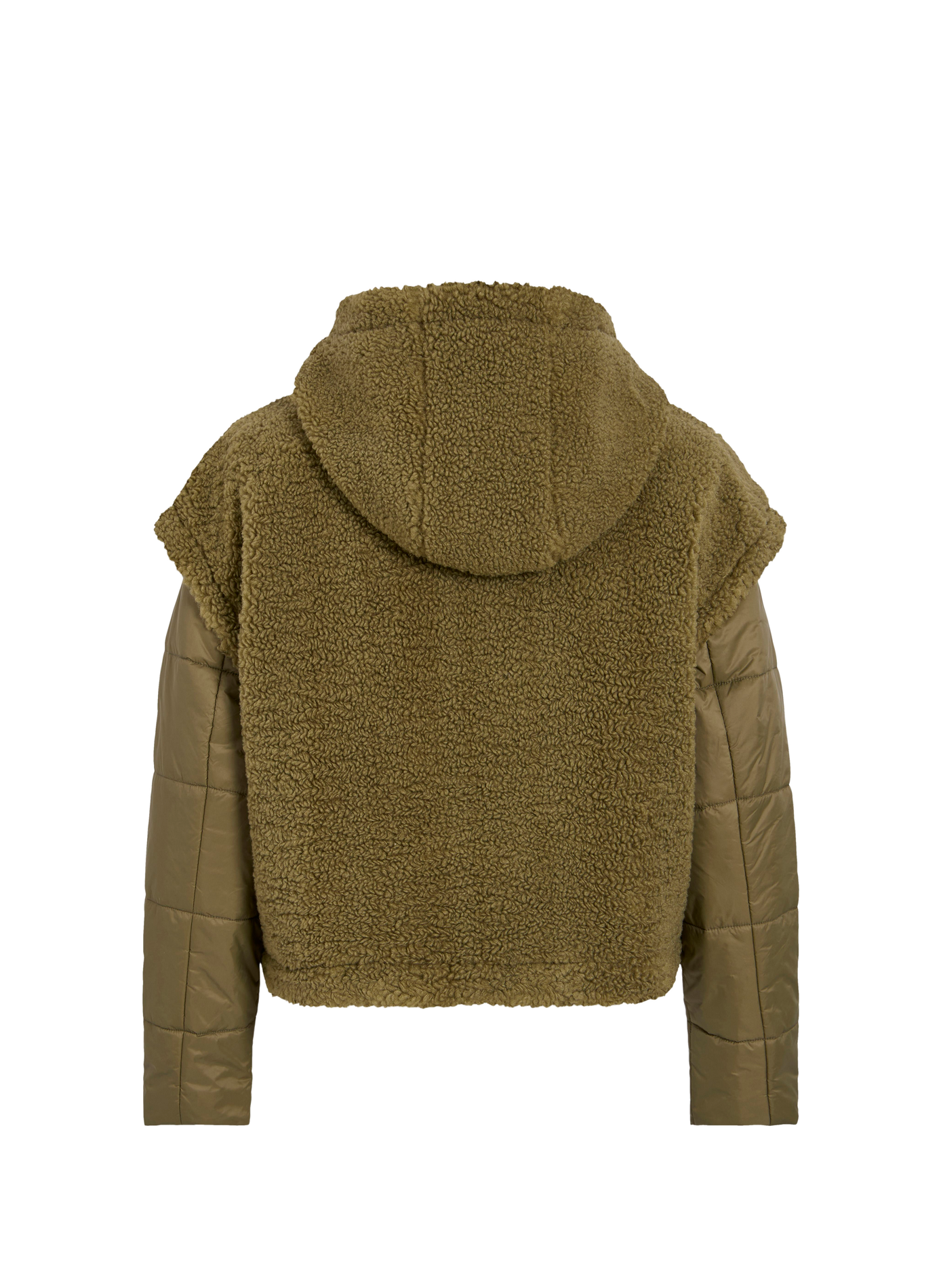 Teddy jacket with quilted lining VILA Green