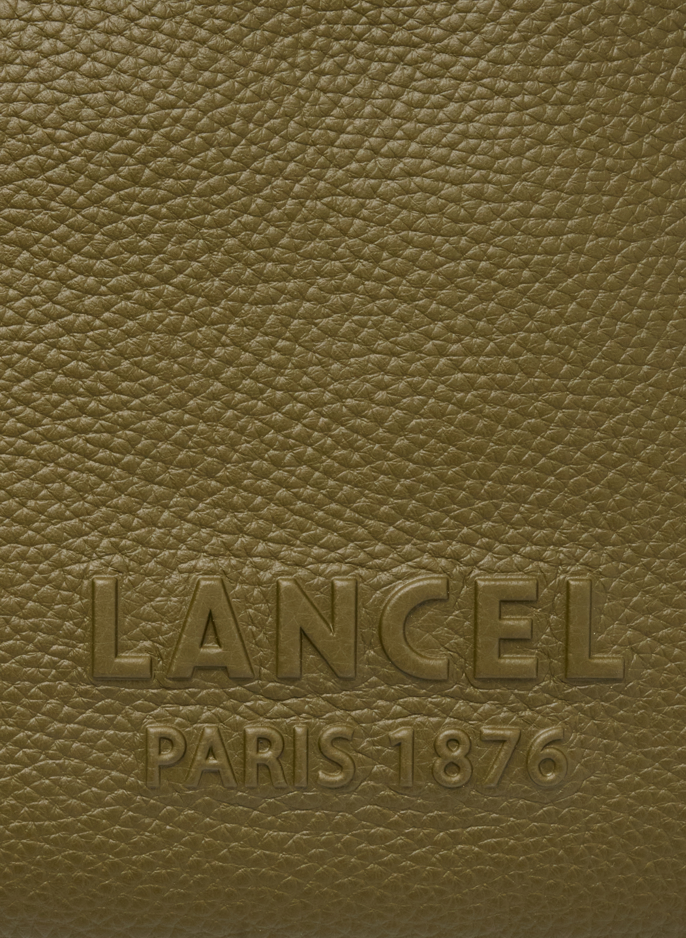 Pochette zippée s avec dragonne jour de lancel en cuir LANCEL Vert