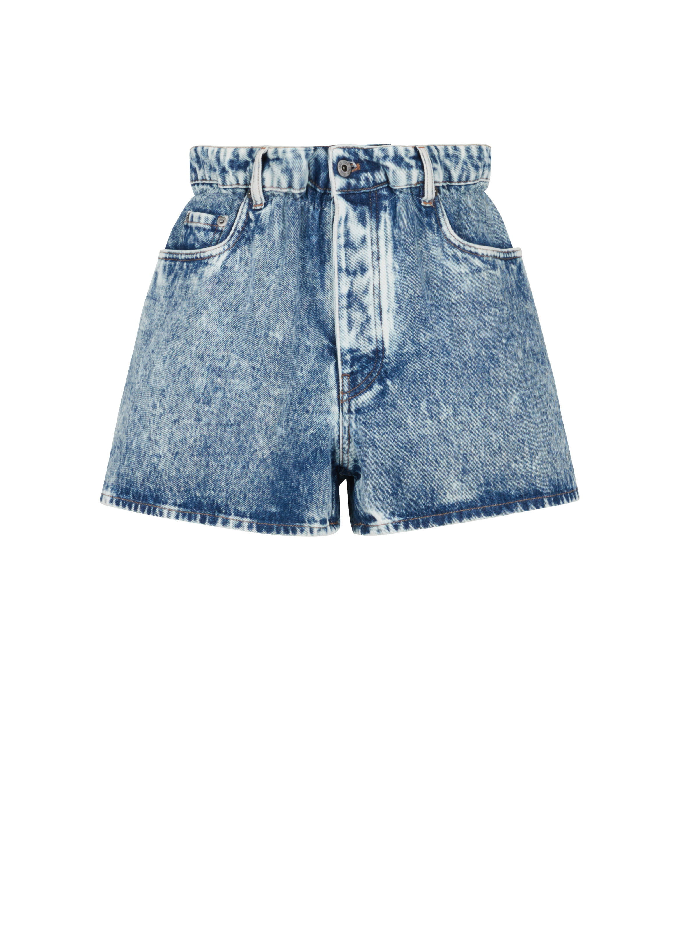 Short taille haute en jean