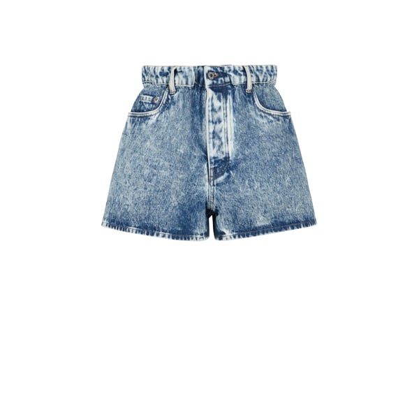 Short taille haute en jean