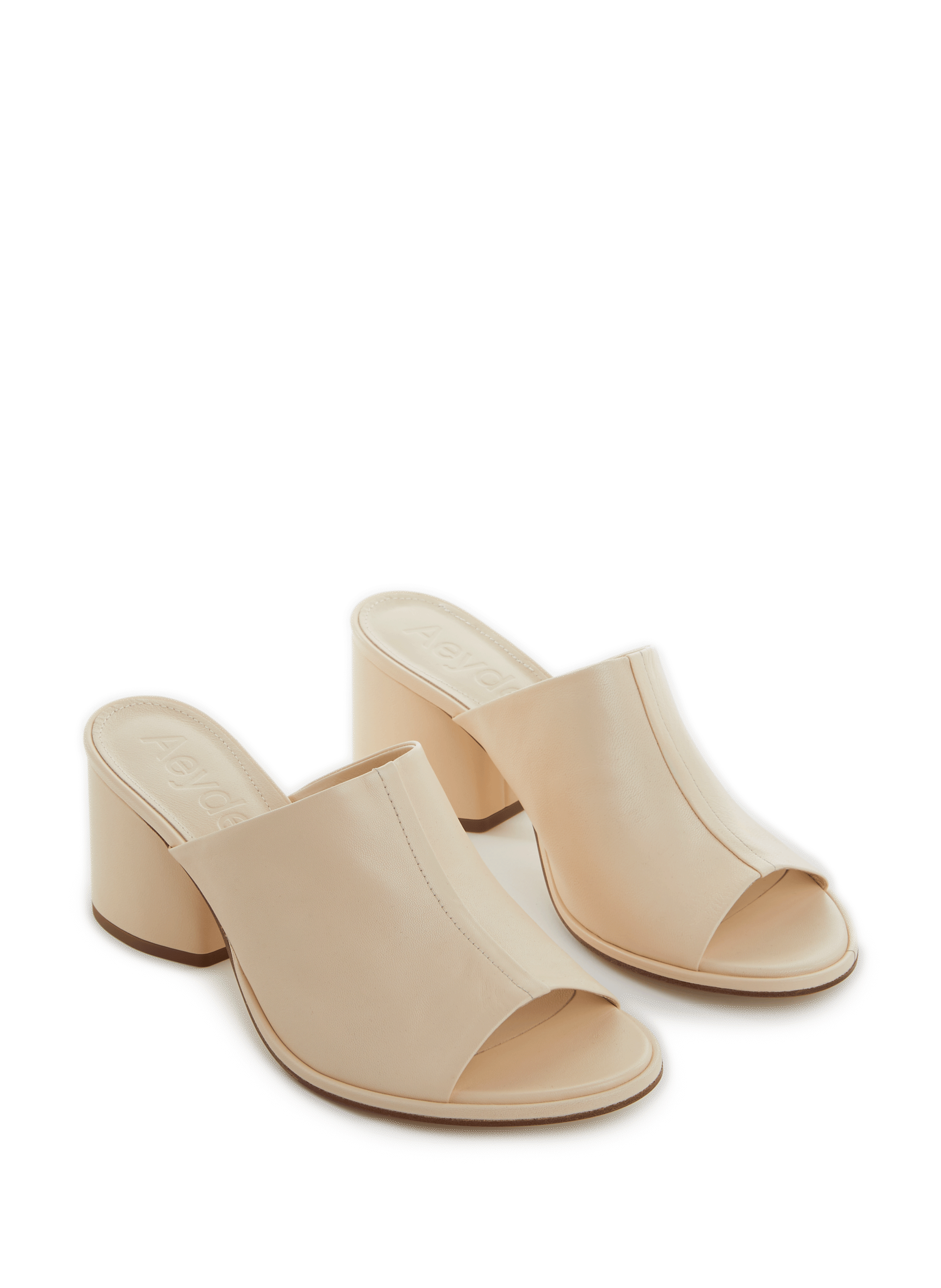 Amanda leather mules AEYDE Beige