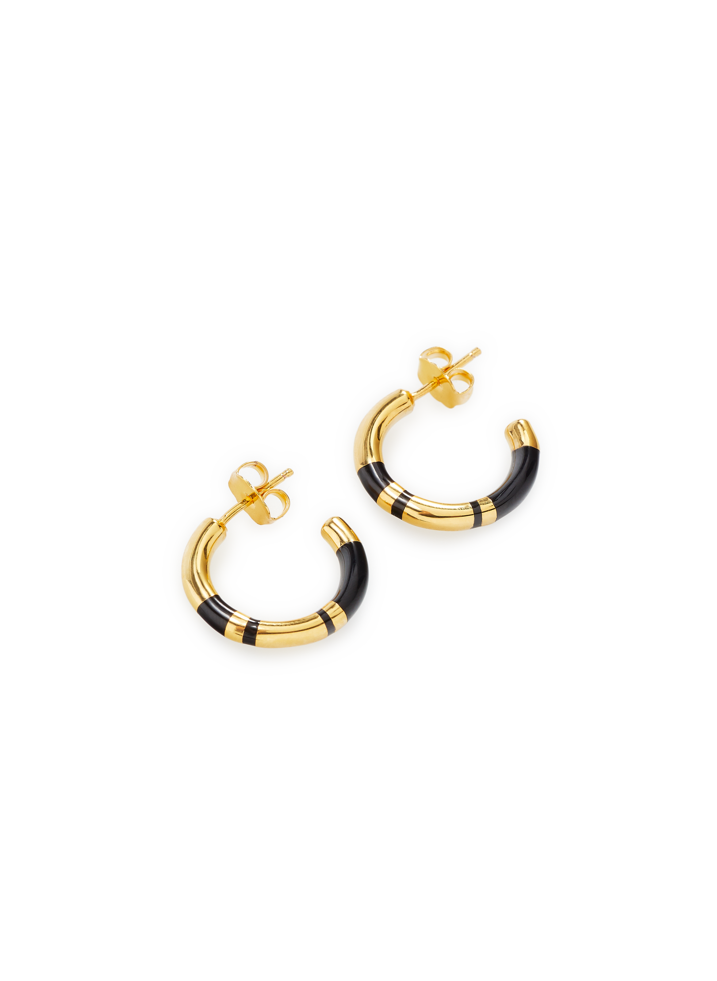 Boucles d'oreille Positiano  AURELIE BIDERMANN Noir