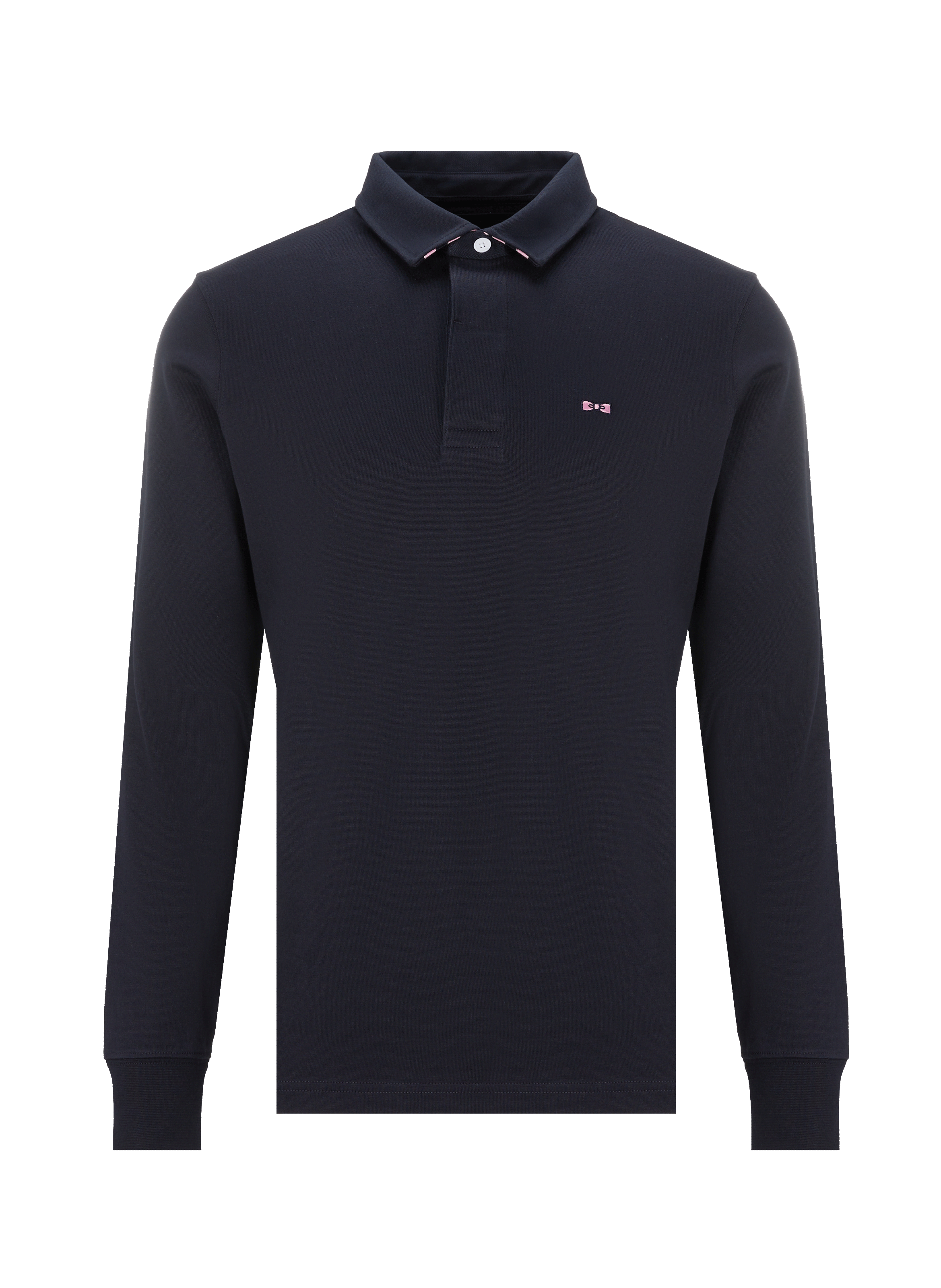 Polo manches longues en coton