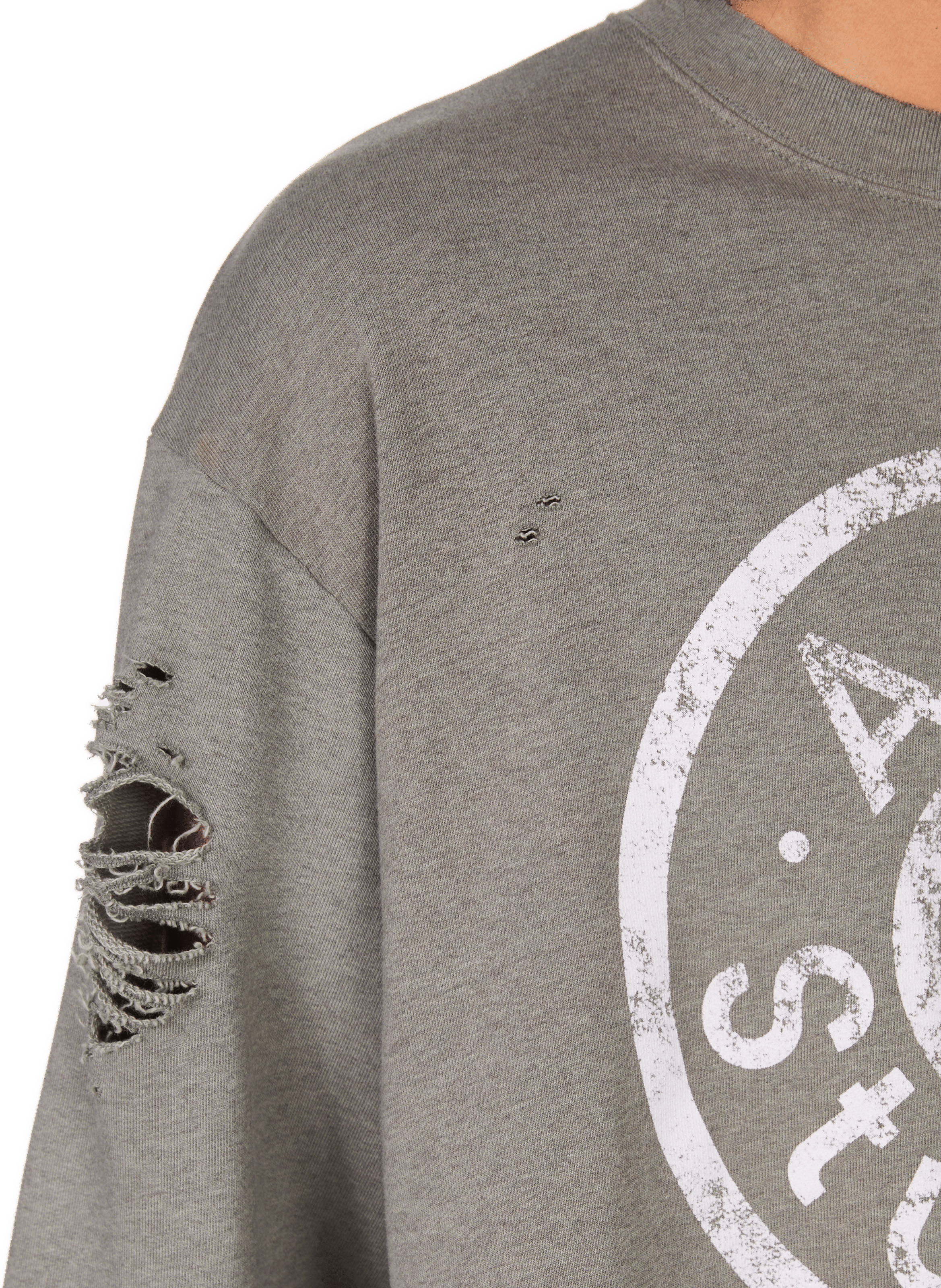 Sweatshirt en coton ACNE STUDIOS Vert