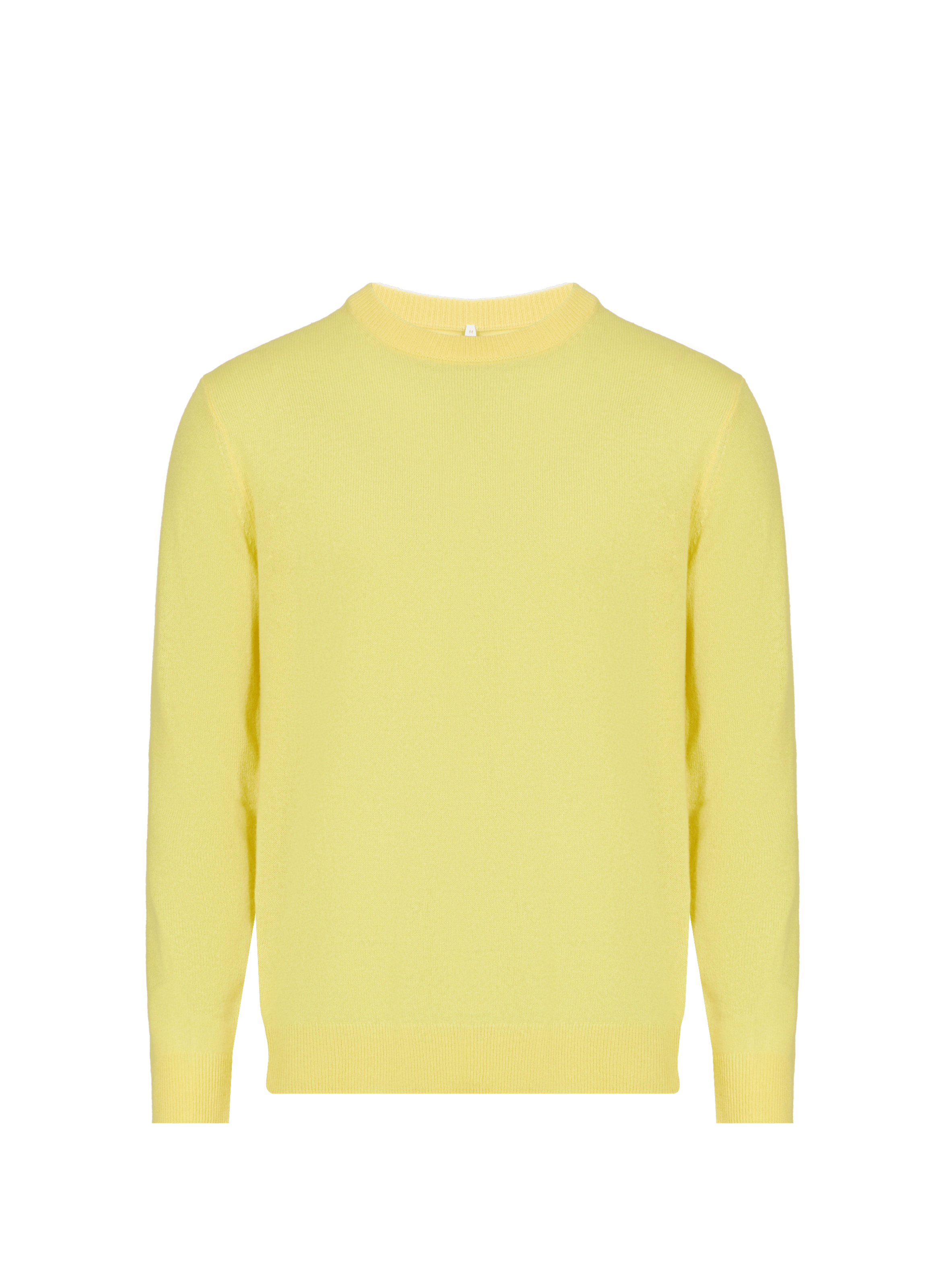 Pull col rond en cachemire AU PRINTEMPS PARIS Jaune