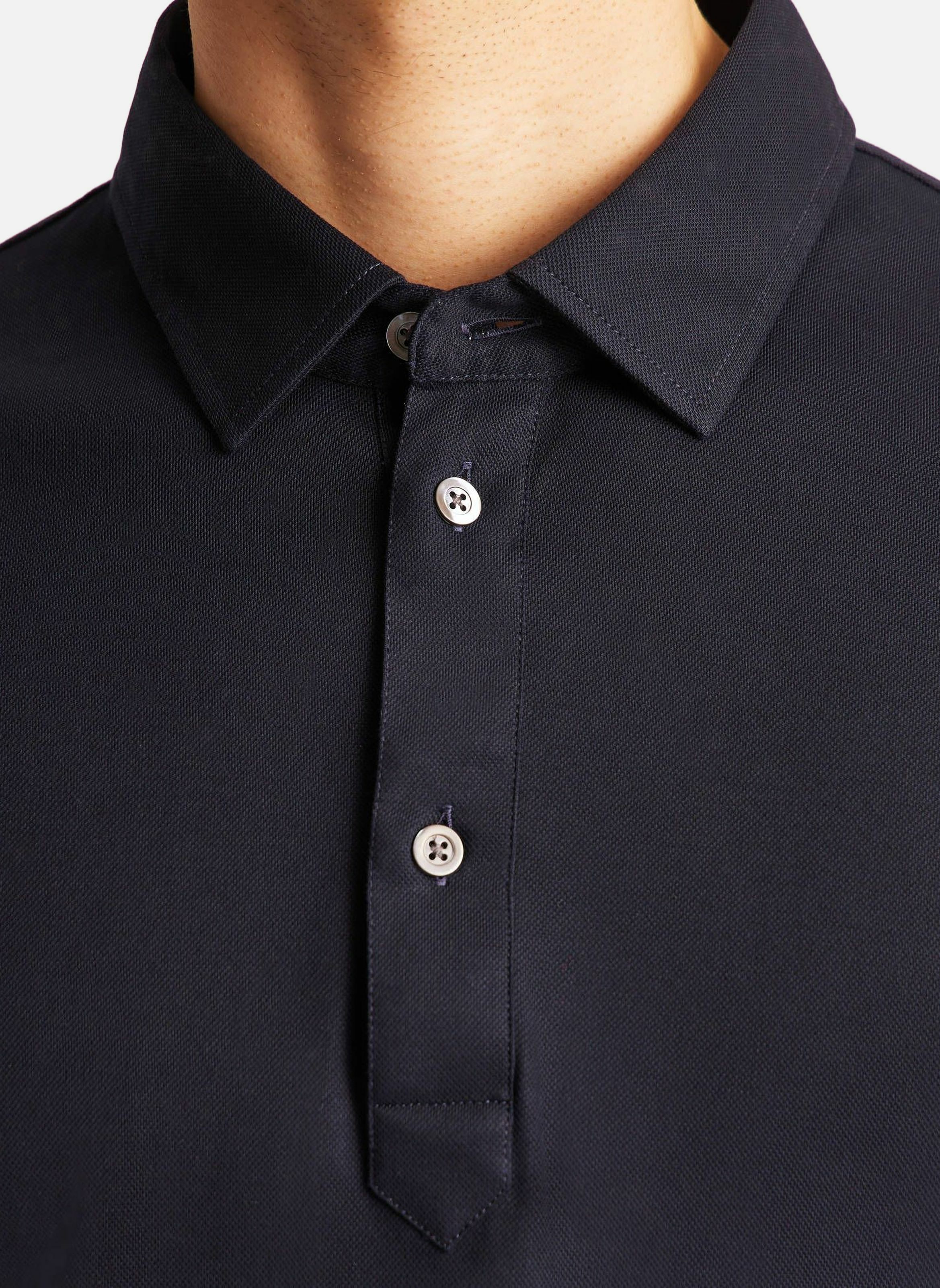 Polo manches longues giorgio col tailleur coupe regular FUSALP Bleu