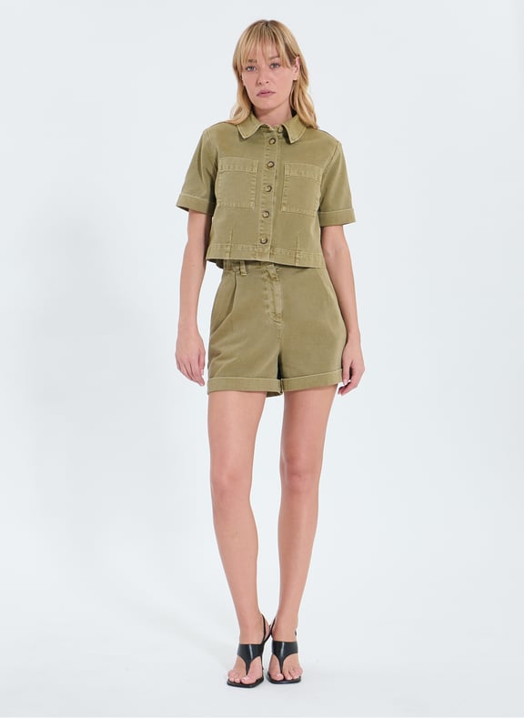 Short kaki droit - savanna Kaki by ZAPA ZAPA Short kaki droit - savanna Kaki