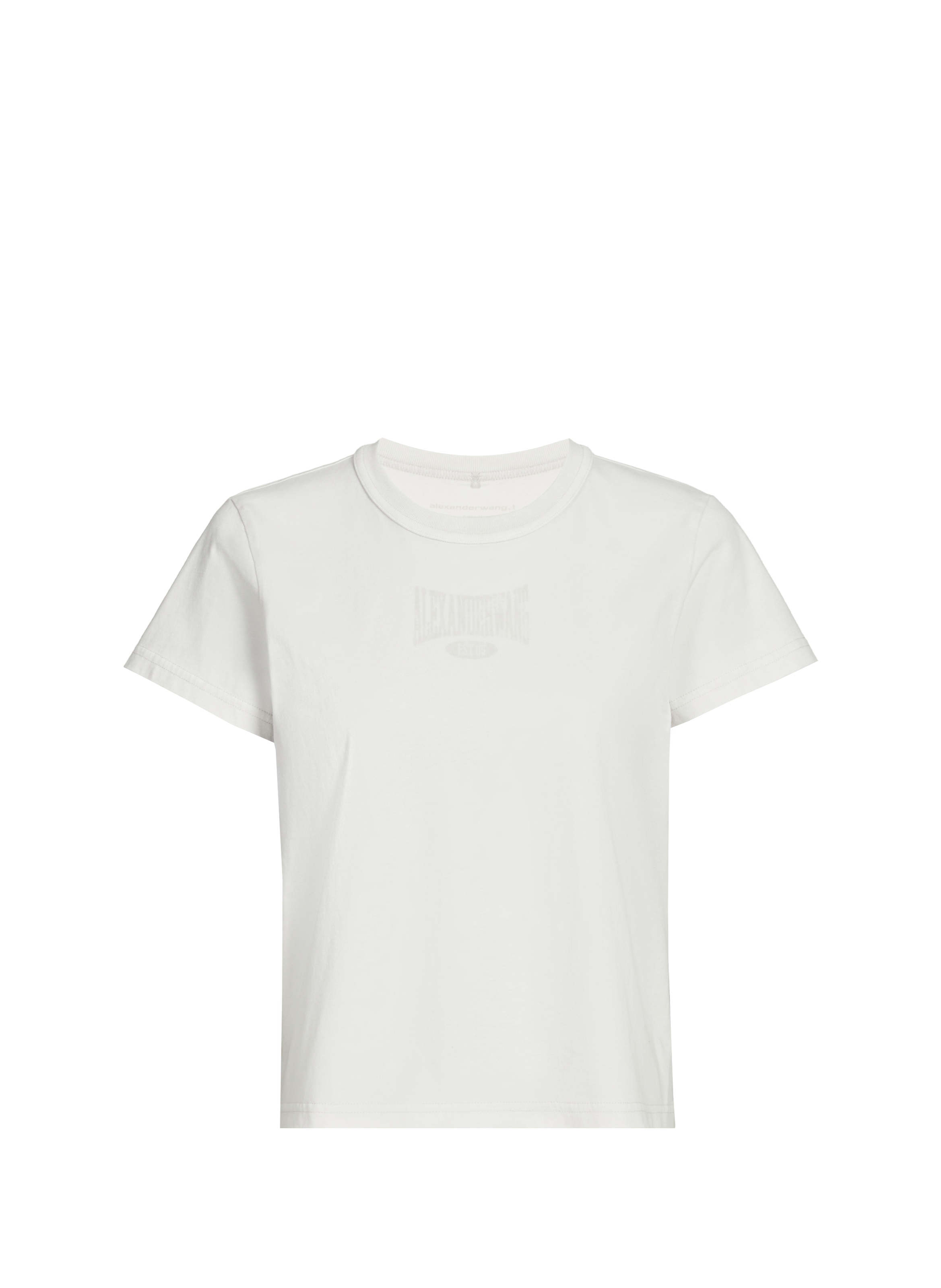 T-shirt imprimé en coton ALEXANDER WANG Blanc