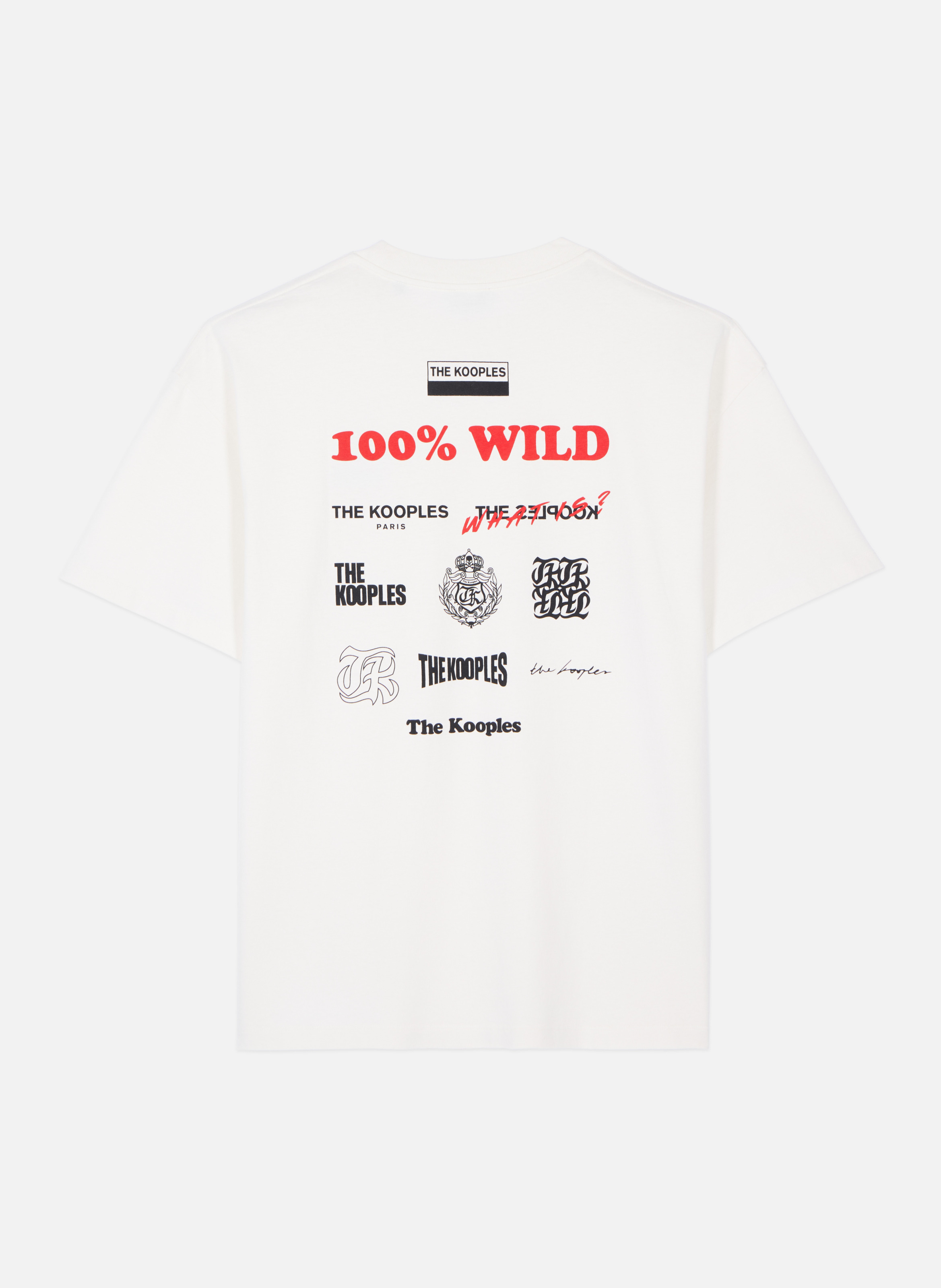 T-shirt oversize sérigraphie 100% wild Beige