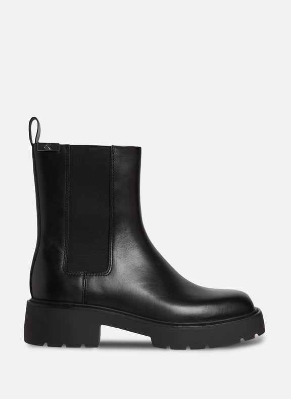 Ankle boots with silver tips Black by CALVIN KLEIN CALVIN KLEIN Ankle boots with silver tips Black