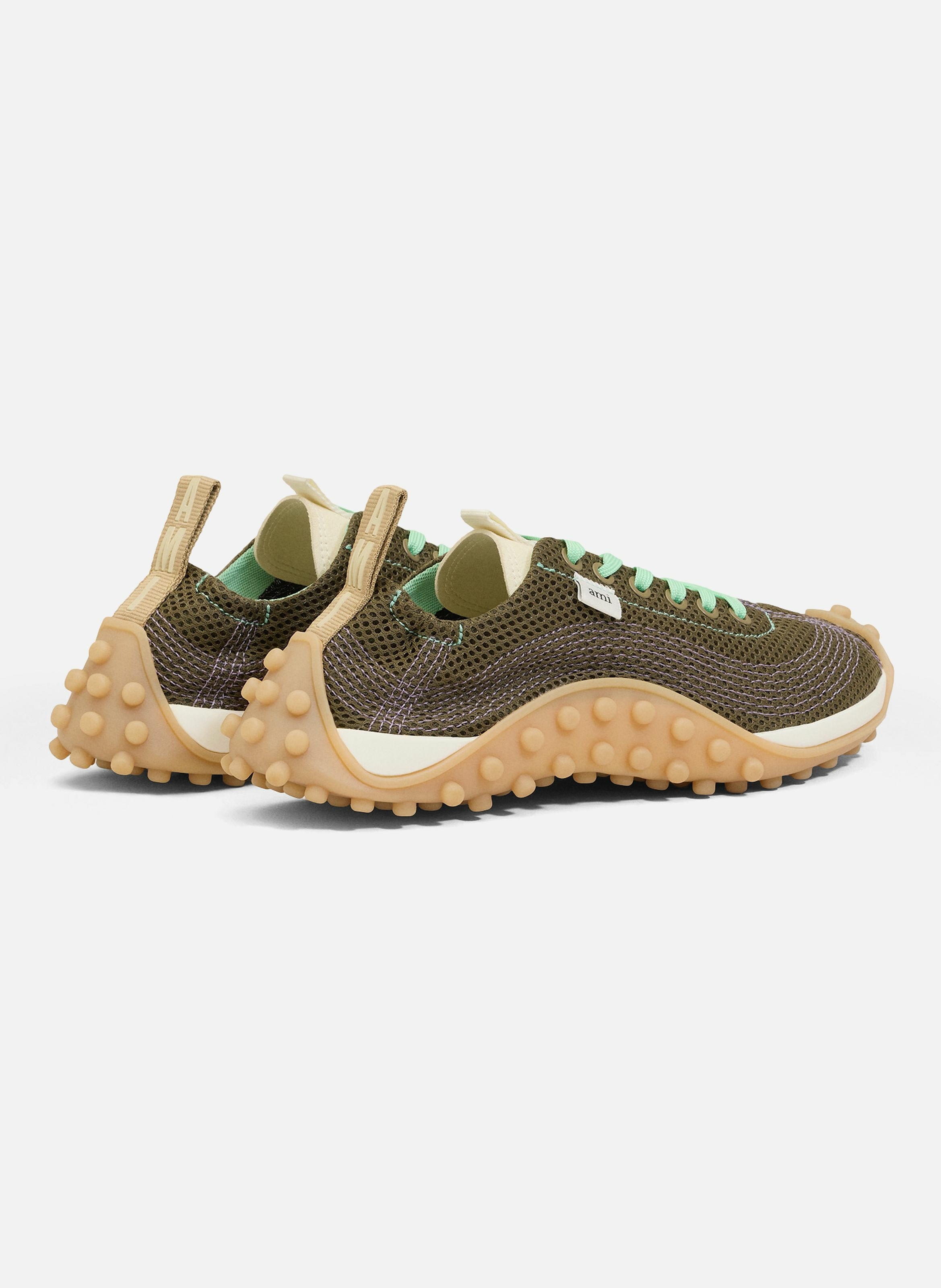 Sneakers mirage unisexes en mesh AMI PARIS Vert