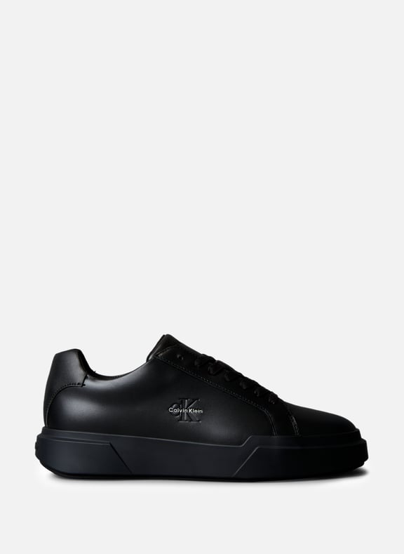 Baskets basses en cuir Noir by CALVIN KLEIN CALVIN KLEIN Baskets basses en cuir Noir