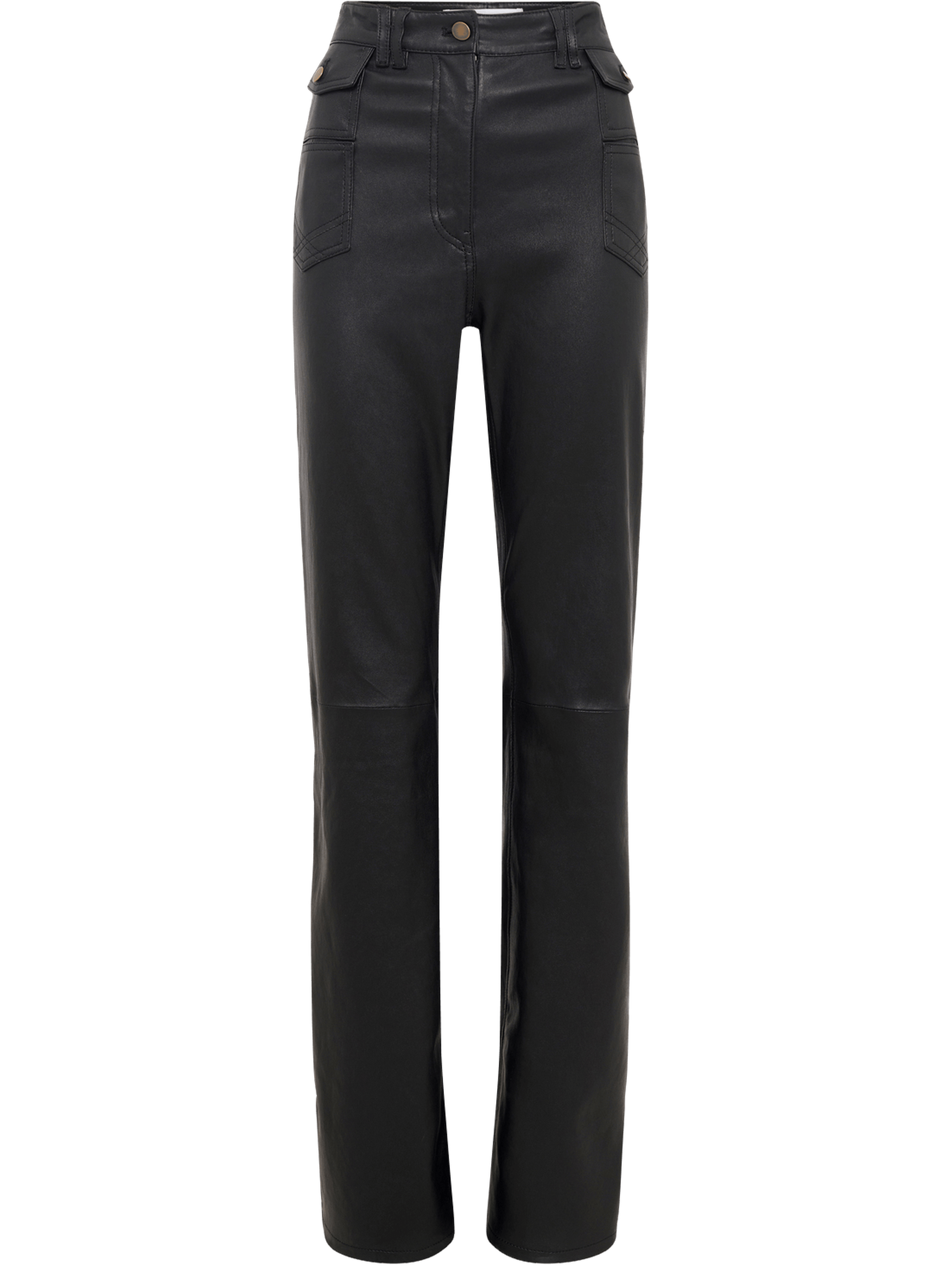 Pantalon flare en cuir - cynthia GERARD DAREL Noir