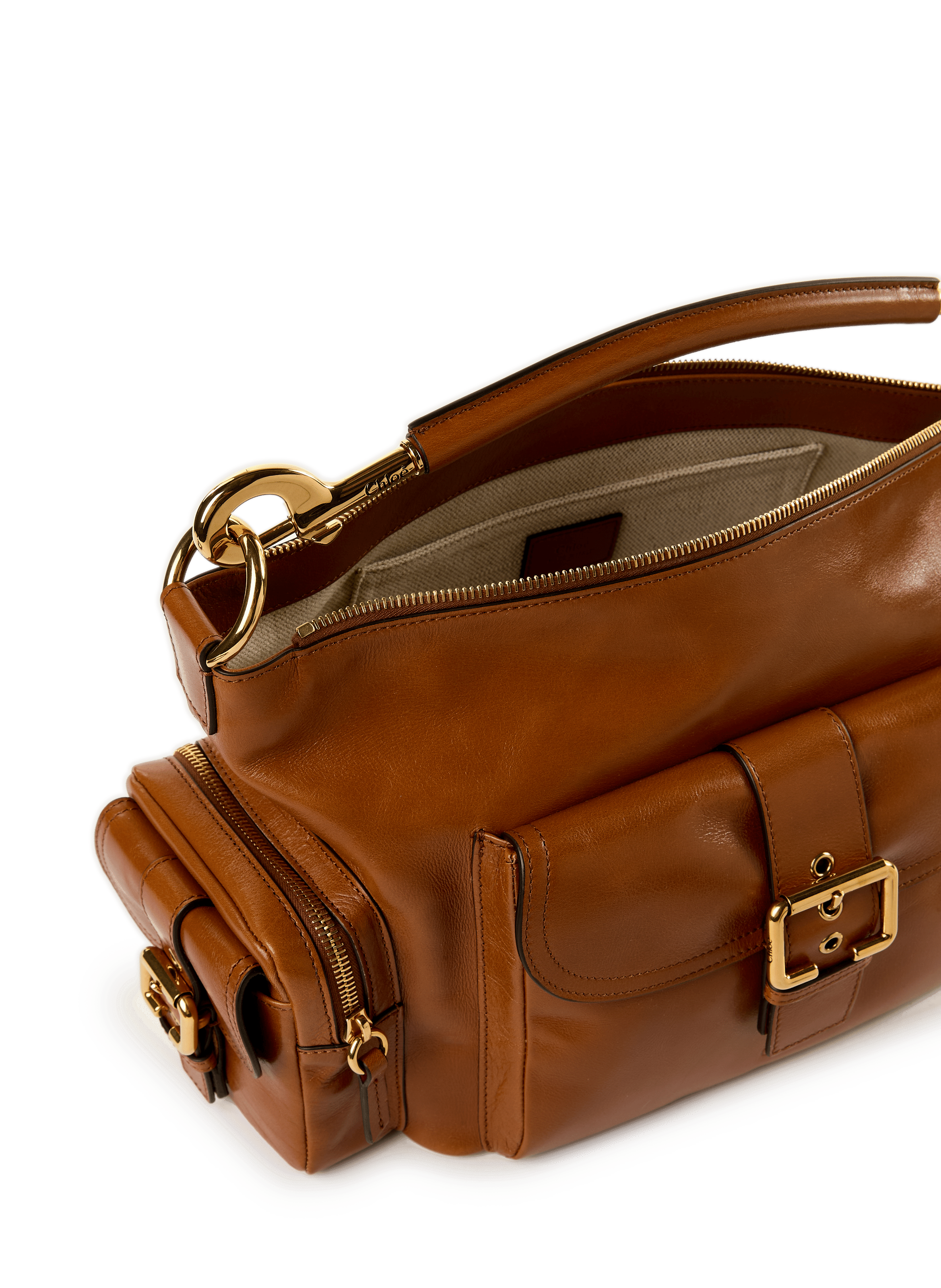 Sac à main Camera en cuir CHLOÉ Marron