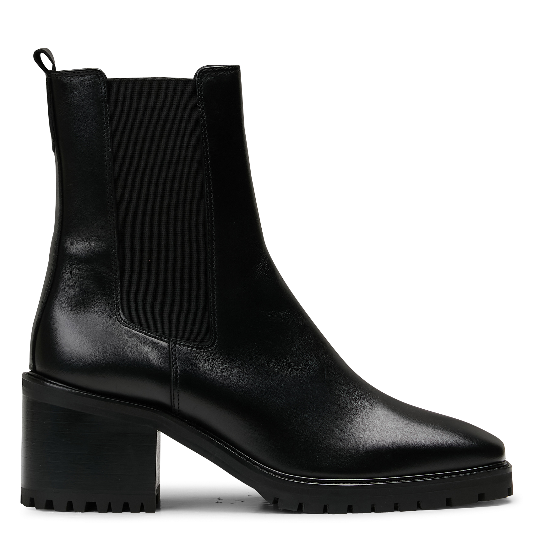 Bottines à talons en cuir n°559 RIVECOUR Noir