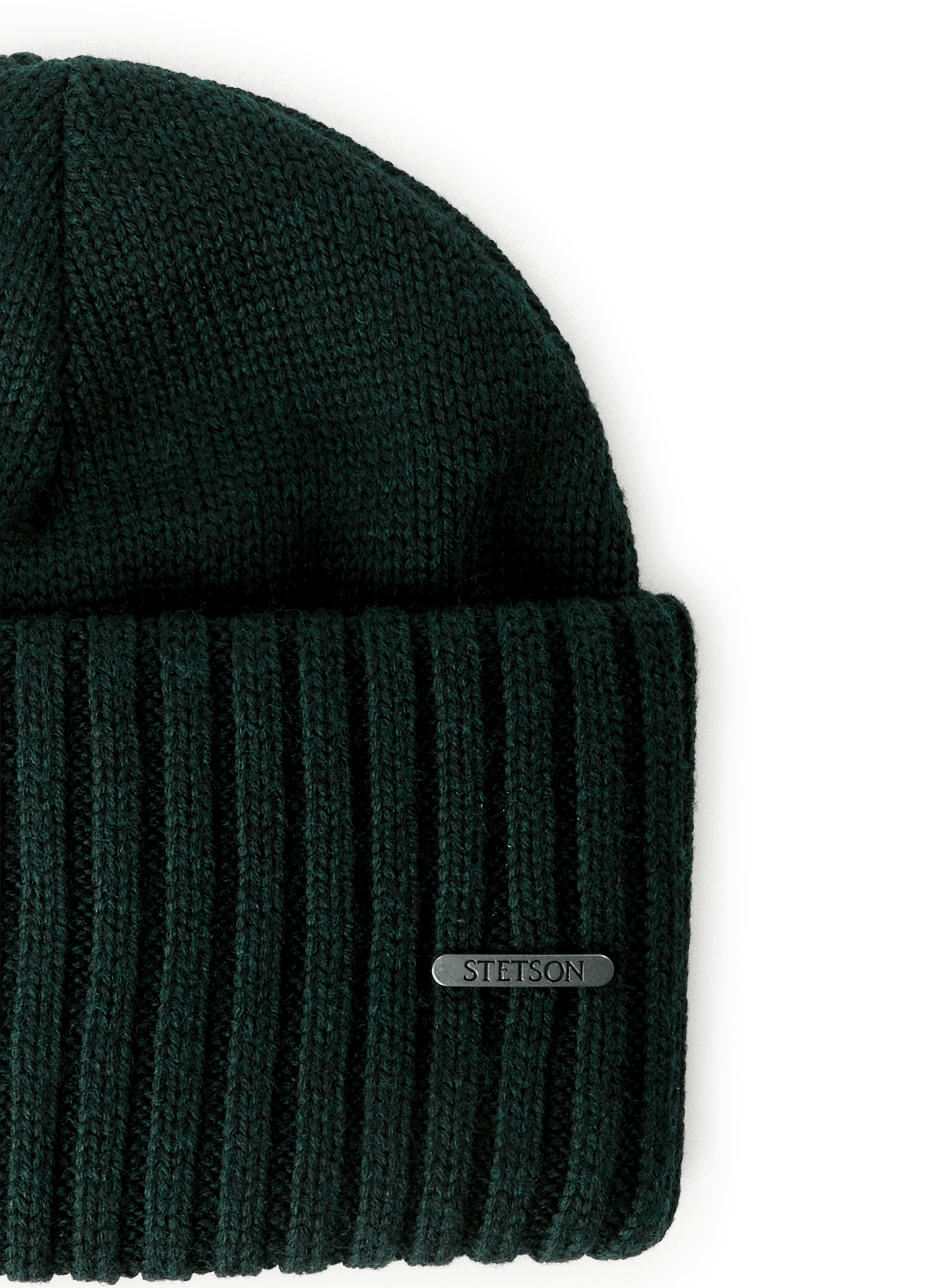 Wool beanie with wide cuff STETSON Green