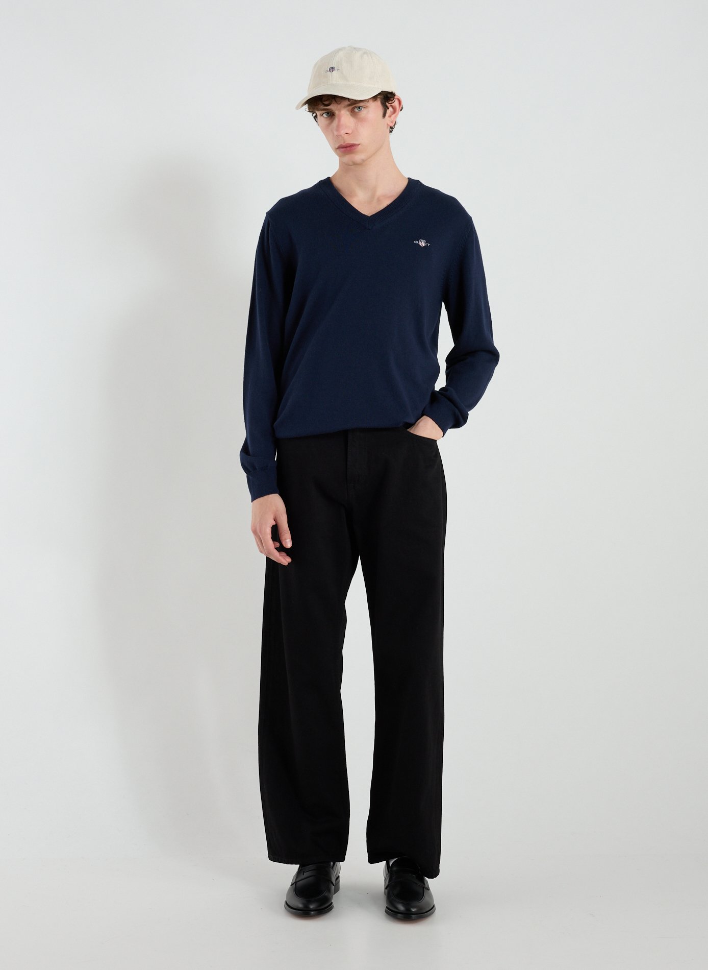 Cotton jumper GANT Blue