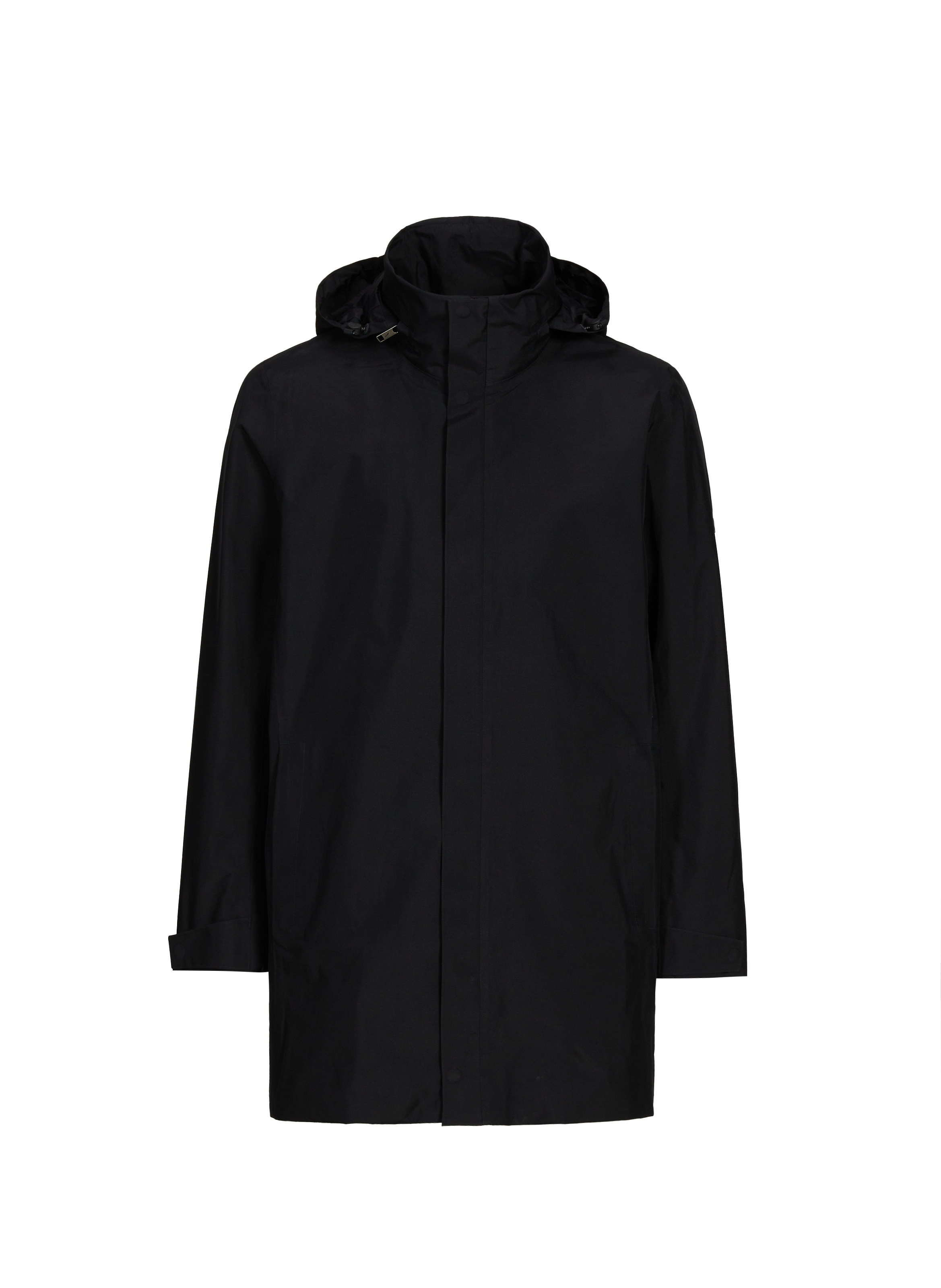 AIGLE Parka imperméable à capuche rétractable Black
