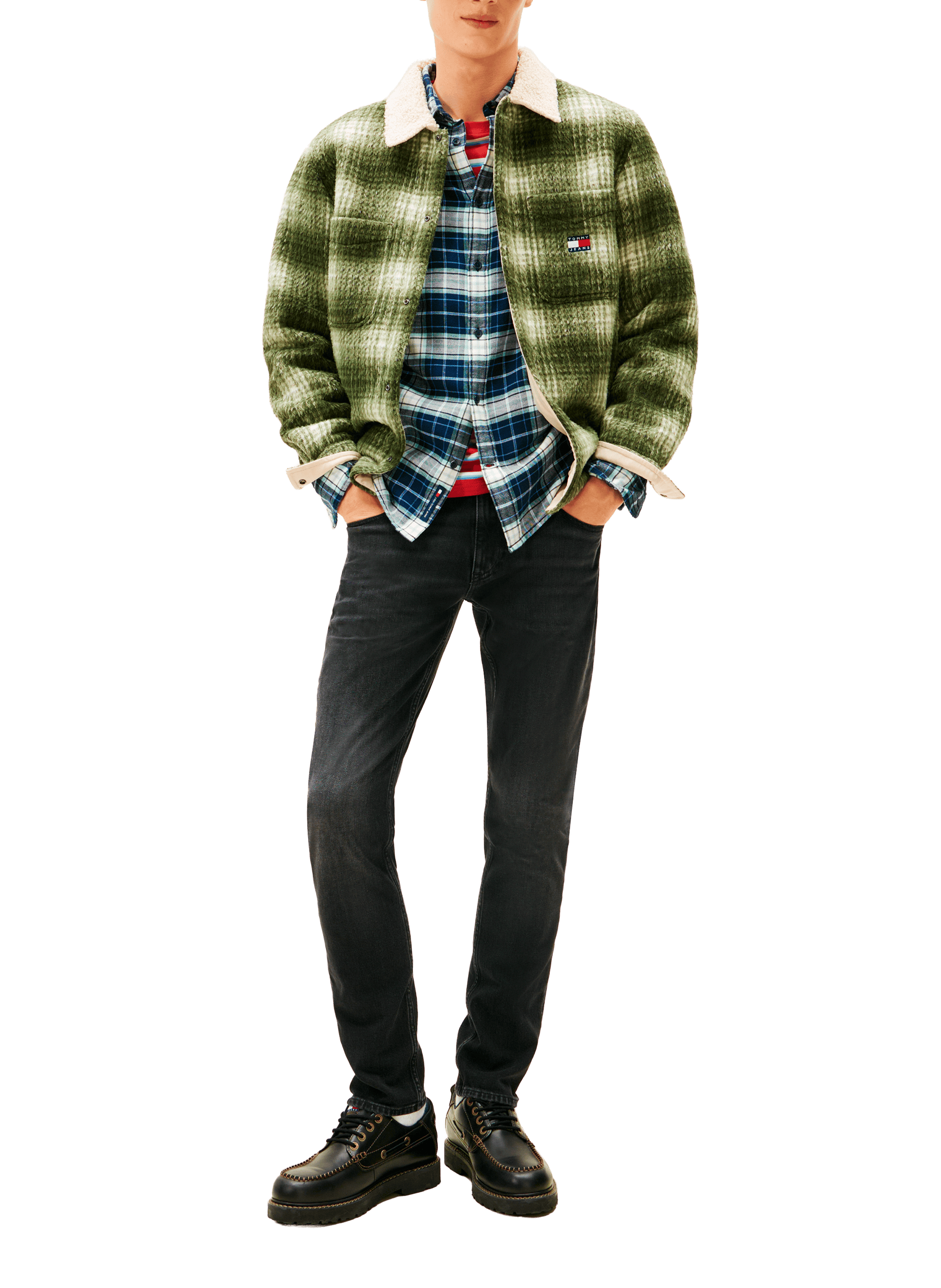 Jean slim en coton TOMMY HILFIGER Noir